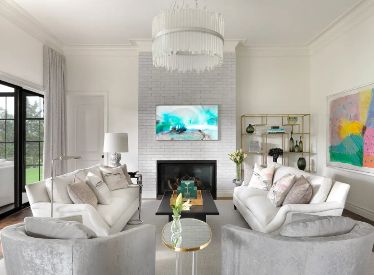 2018 img residential adj interiors lo res fireplace brick white mountains offset glazed edge trim FC242909