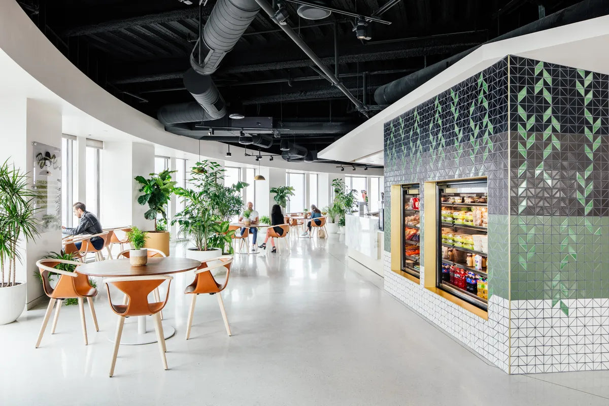 2019 Img Commercial High Res Full Rights Studio Unltd Designer Oue Skyspace Tanveer Badal Photography Cafe Restaurant Retail 3Inch Triangle Mosaic Pattern Blend Kelp Peabody Carbon Basalt Feldspar Pattern Graphic Fc 256255 Ca