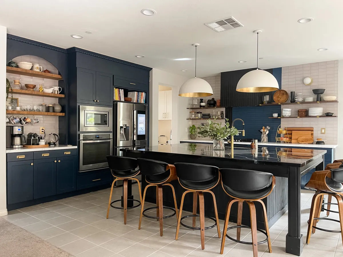 2021 IMG hi res influencer residential design camille kurtz photo kurtz home kitchen backsplash 2x8 dust storm blue velvet basalt 3x6 dust storm FC450421 470139 1