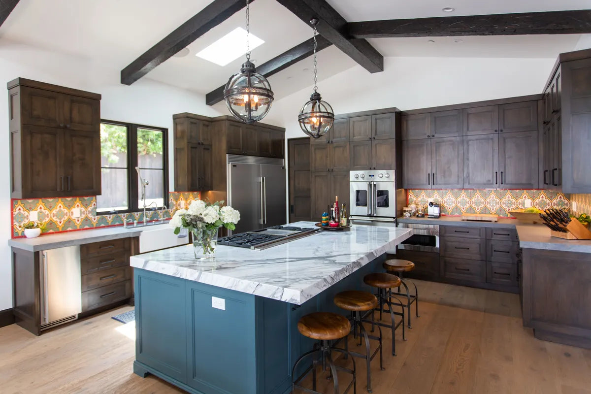 2022 IMG Hi Res web social residential design pritzkat johnson photo shane odonnel fireplace handpainted zuma warm motif 1x6 tomato red 5