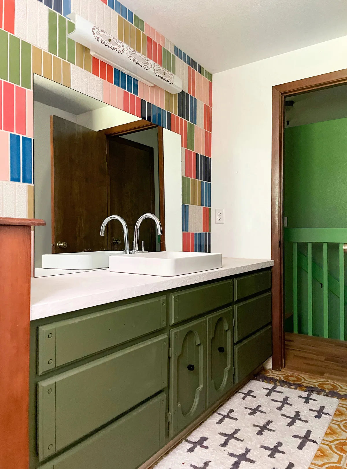 2022 IMG residential influencer Banyan bridges bathroom wall 2x8 Desert bloom mandarin ember mustard seed aegean sea lake tahoe lichen spruce gloss magnolia black patine reused product from FC 377785