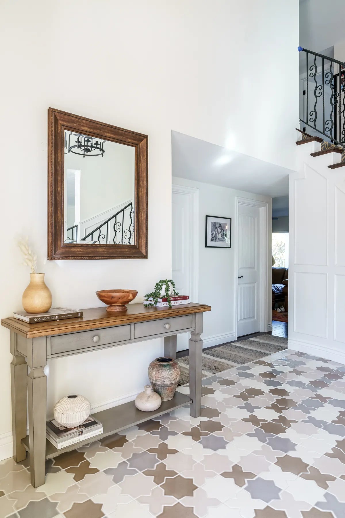 2022 img hi res web sociol rights only design MP james photo Charolette Lea foyer floor tile large star cross Magnolia sand dune alpaca cardamom blended FC51406 1