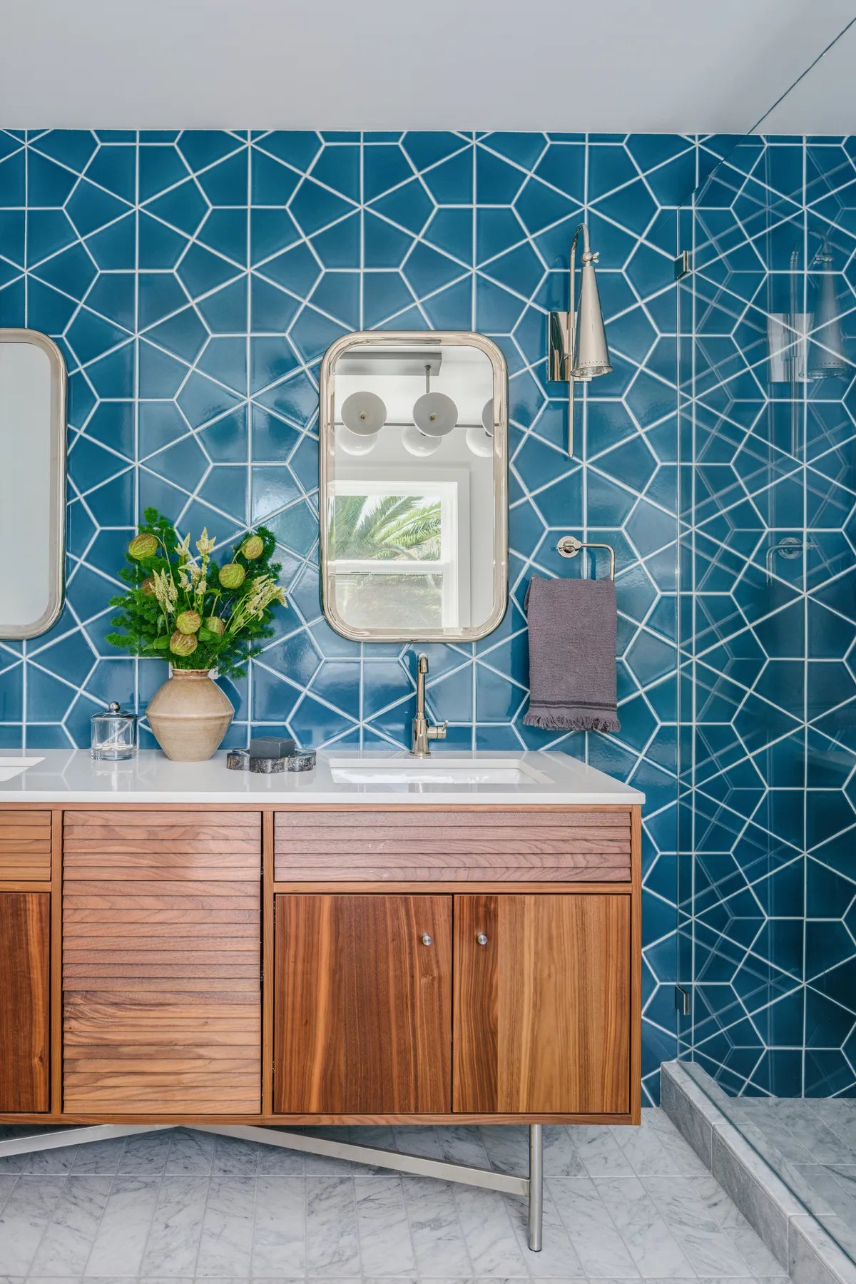 2023 img hi res residential Full rights design banner day photo chris stark bathroom hexite Adriatic sea 1x6 glazed flat liner FC436119 2