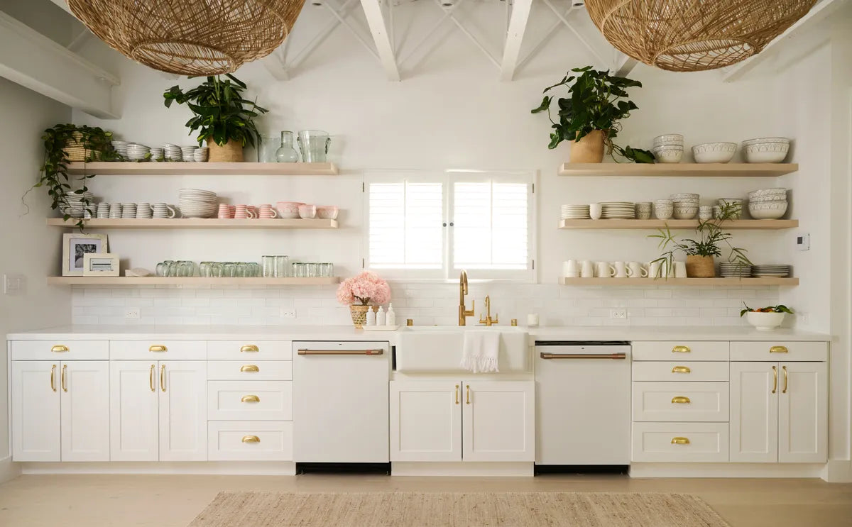 New traditional office kitchen backsplash white tile 4