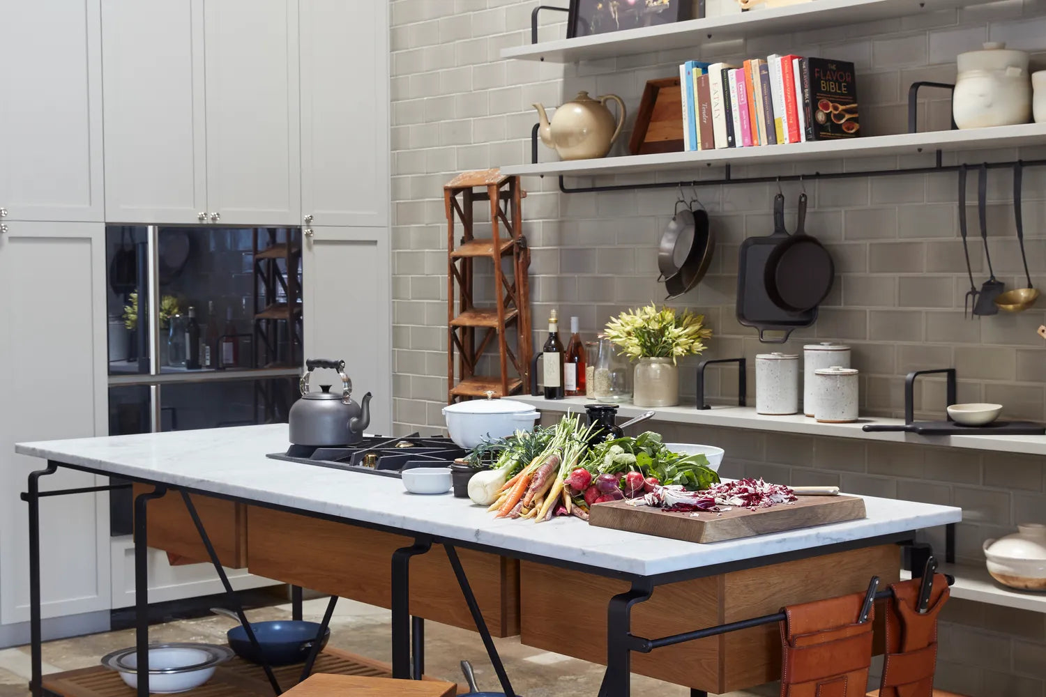 2017 Q2 Image Commercial Goop Photographer Katie Newburn Design March Sf Studio Kitchen Backsplash Custom Color Tile Recycled Engobe Custom 4X8 Side View Detail 2