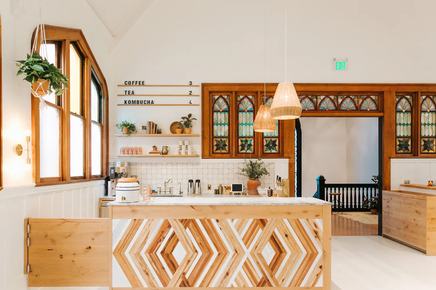 2018 Q1 Image Commercial Influencer Joshua Tree House Assembly Photograher Margaret Austin Gym Office Backsplash Bar Tile Mini Star Cross Tusk Full