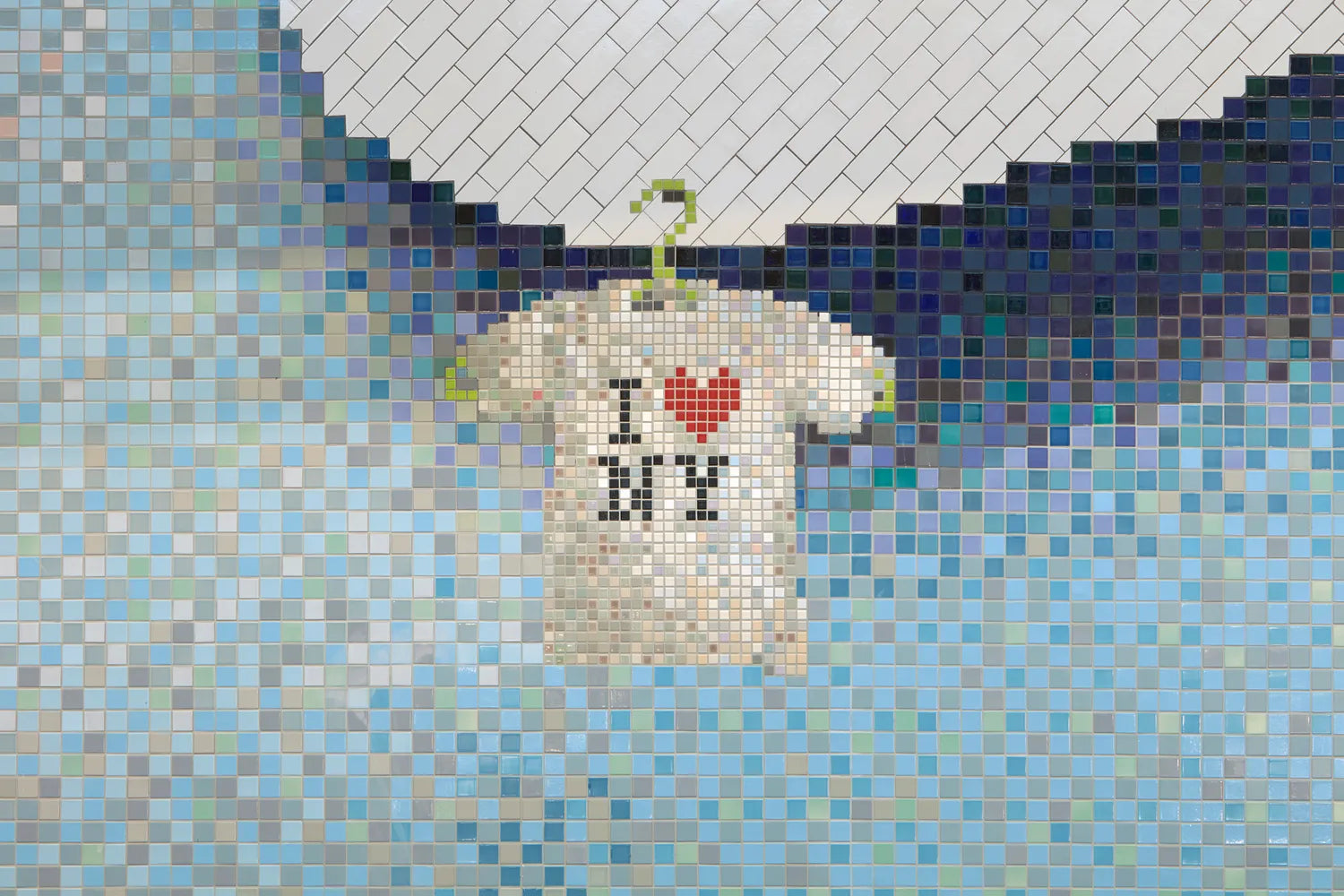 2019 Img High Res Commercial Social Email Rights Only See Dropbox Laura Owens Artist Tom Powel Photo Laguardia Airport Ceramic Mosaic Custom Colors 1X1 2X2 3X6 I Heart Ny Shirt Ny