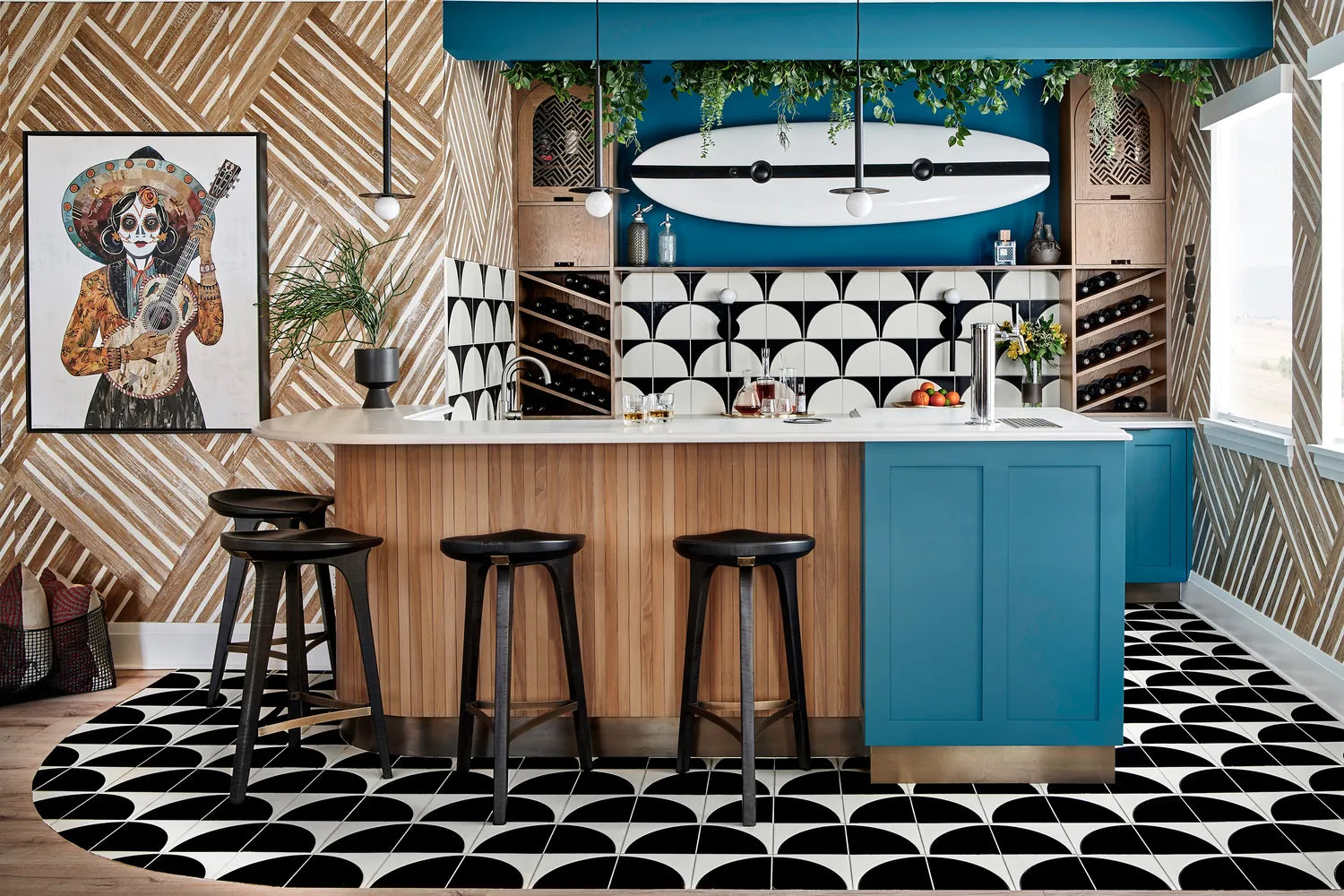 2020 Img Hi Res Residential Influencer House Beautiful Whole Concept House Design Me And General Photo David Patterson Kitchen Bar Backsplash Tile Handpainted