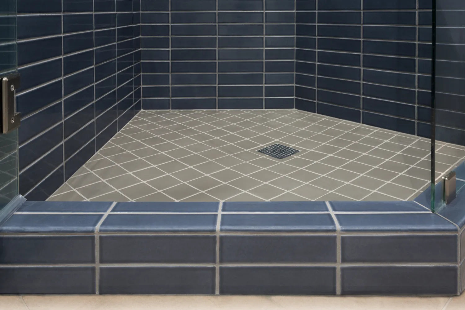 2X8 3X3 Bullnose Floor Nautical Shale Shower Straight Set Tile 2