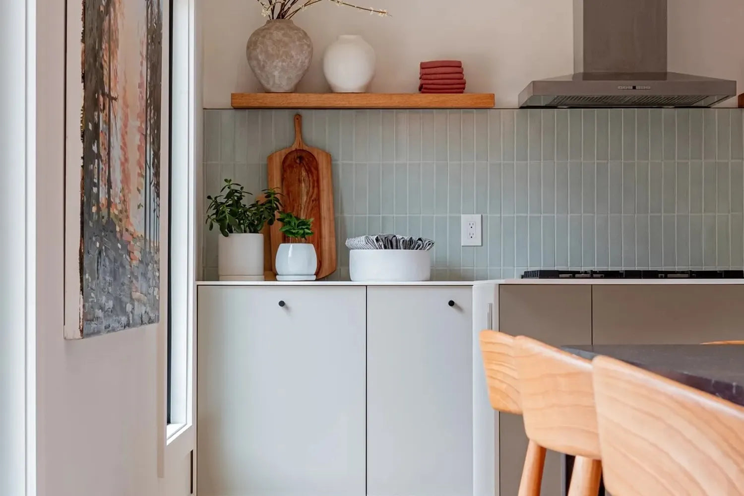Blue Subway Tile Backsplash Kitchen Inspiration