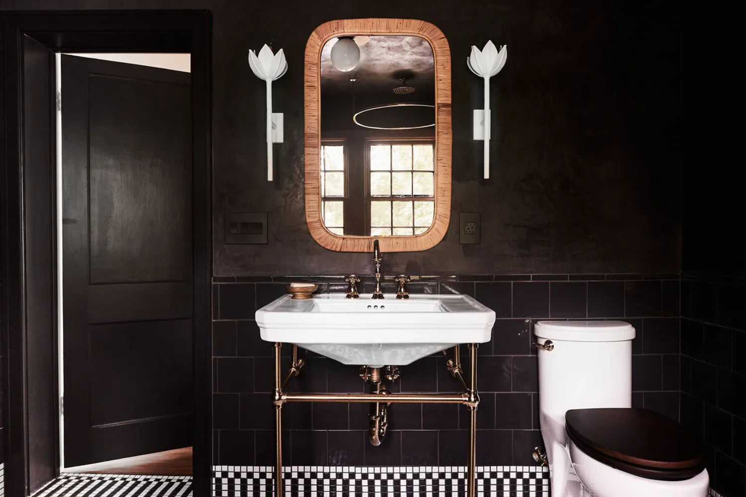 Black and White Floor Tile Vanessa Carlton Checkered Mosaic Floor Tiles Lead