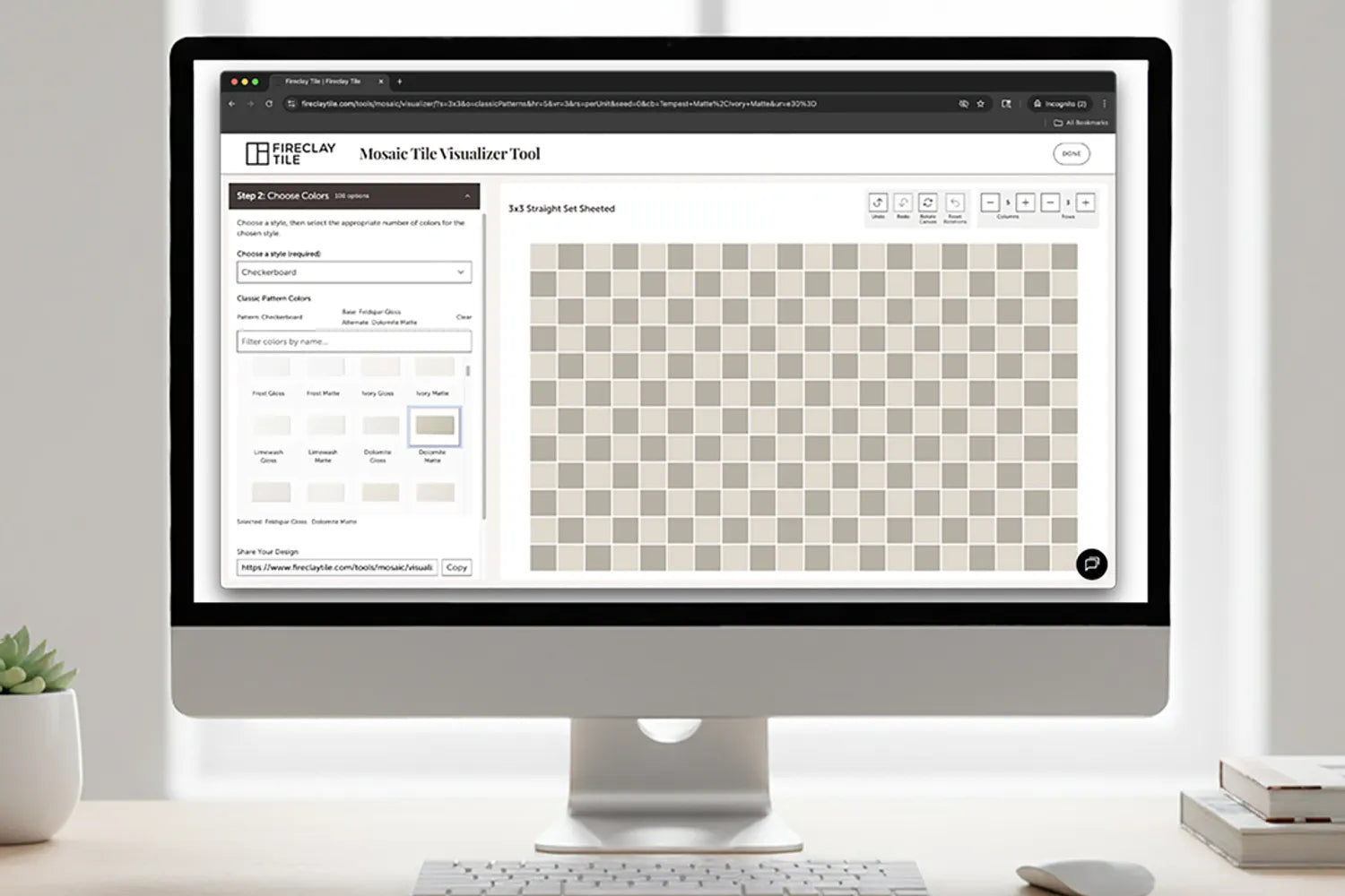 Fireclay Tile Mosaic Visualizer Tool