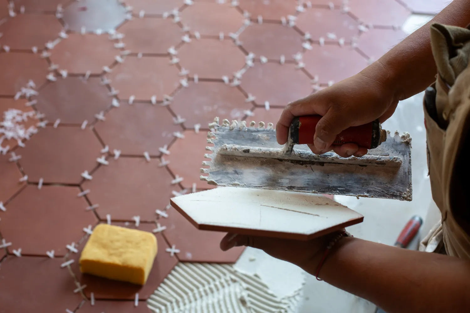 Fireclay Installation Services Kitchen Floor Install 2