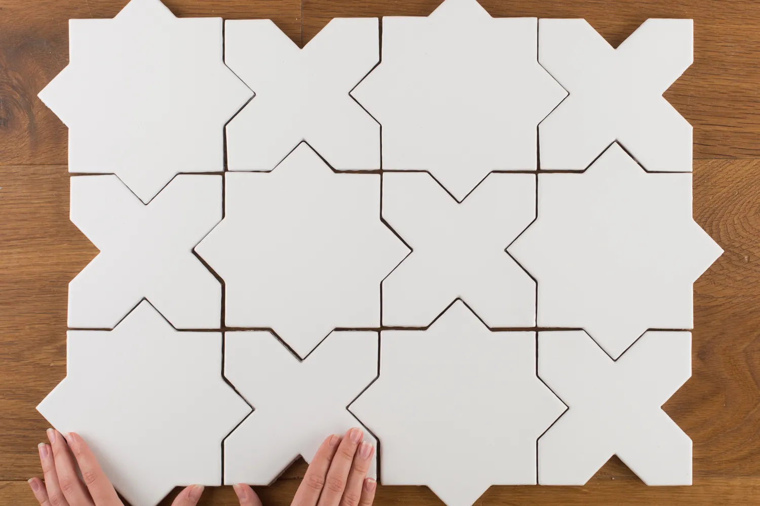 Star Cross Tile White Wash 1