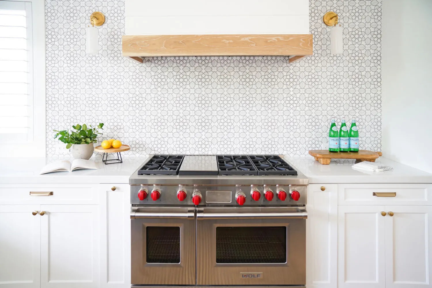 Moroccan tile backsplash sintra neutral