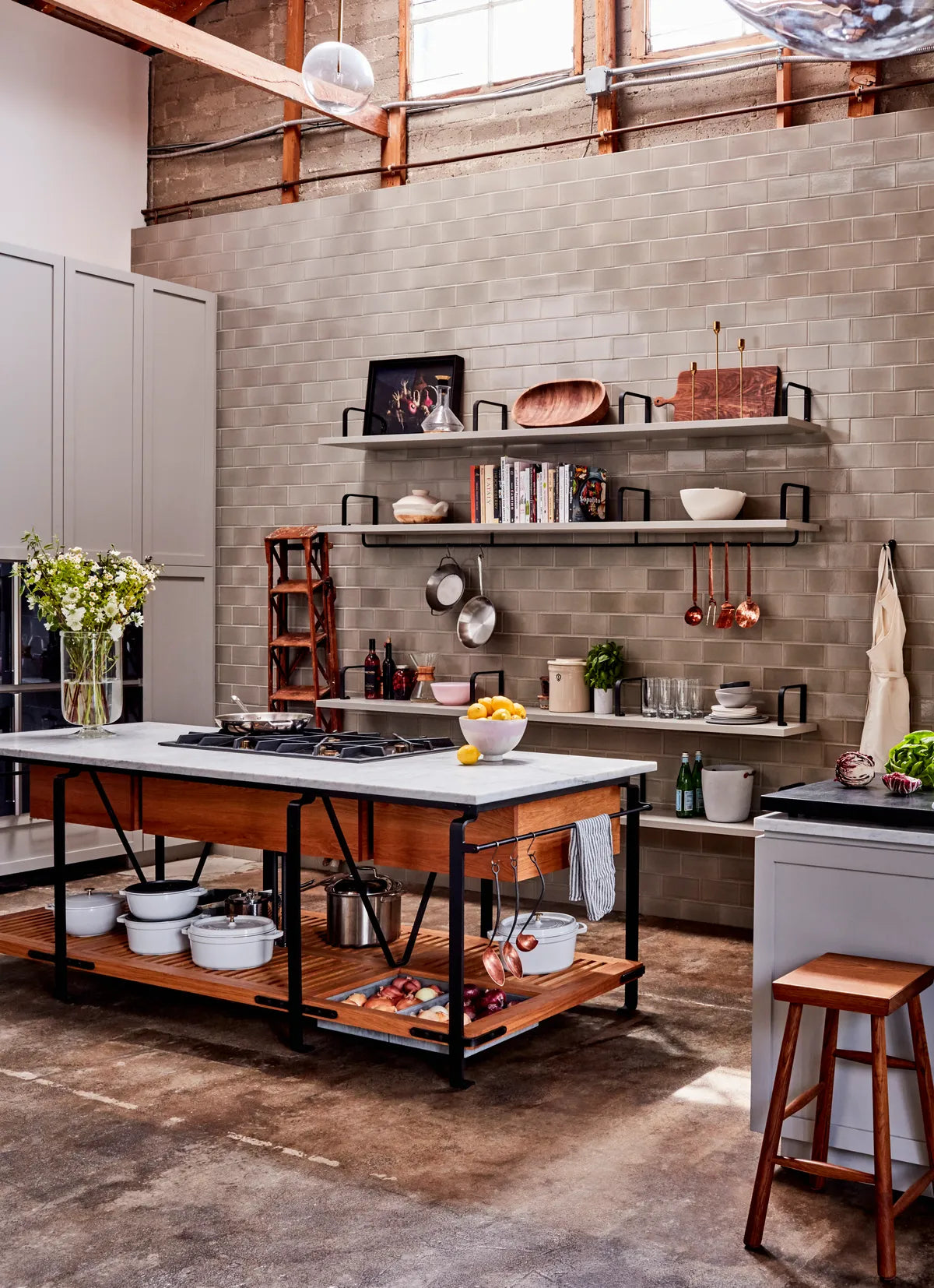 2017 Q2 Image Hi Res Commercial Goop March Sf Test Kitchen Backsplash Tile 4X8 Custom Engobe Full View