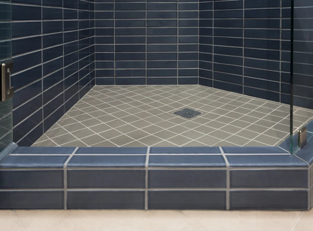2X8 3X3 Bullnose Floor Nautical Shale Shower Straight Set Tile 2