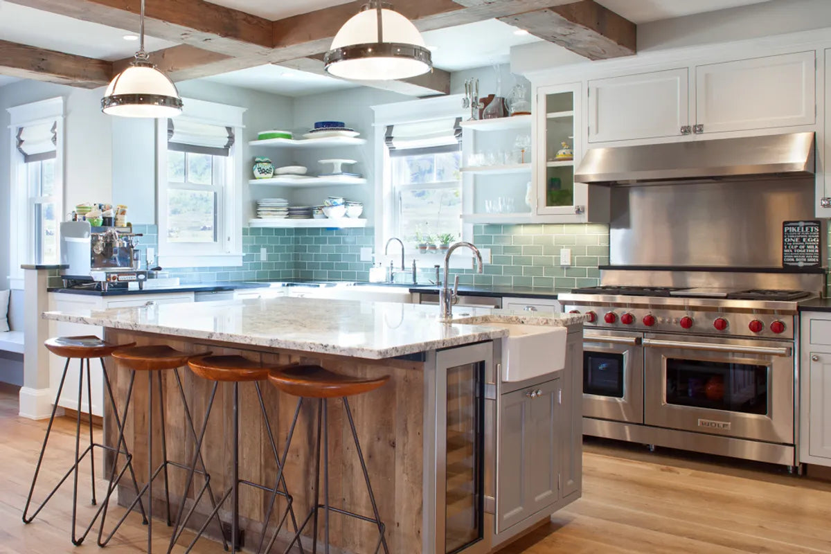 3X6 Freestyle Architects Of Crested Butte Kitchen Installation Offset Specialty Residential Rosemary Tile