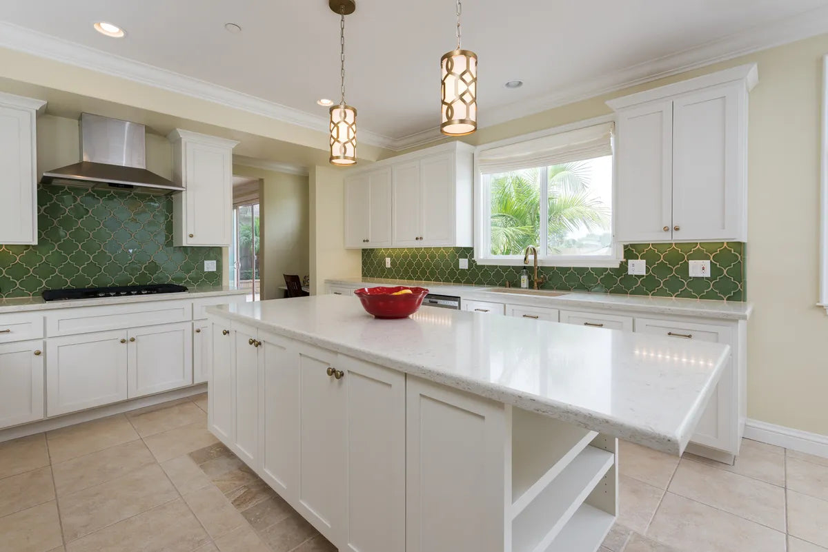 Backsplash Greens Kelp Kitchen Ogee Tile 7