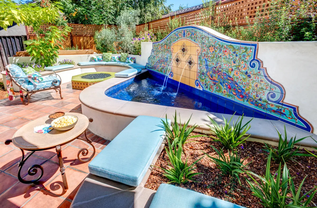 Brights Cuerda Seca Exterior Jeffrey Gordon Smith Landscape Architecture Jim Everett Photography Mural Residential