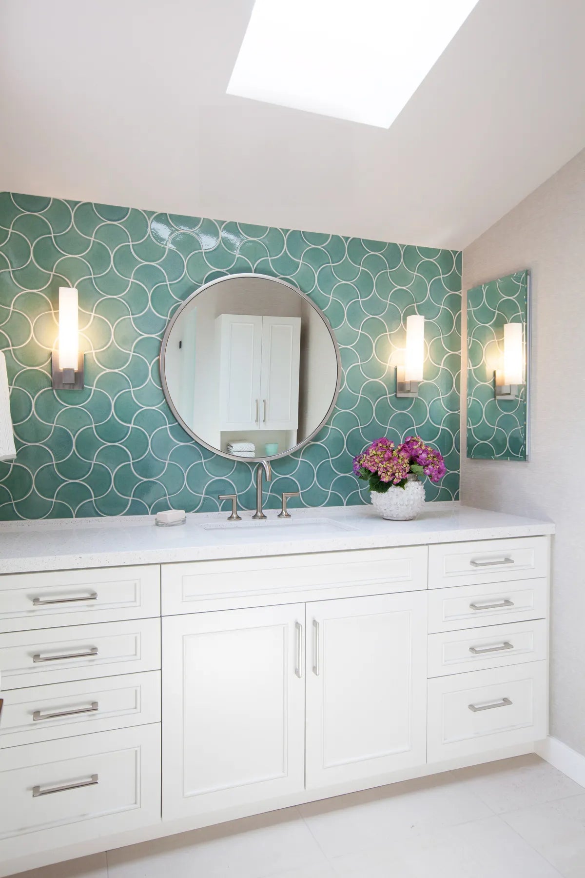 Ogee Drop Sea Foam Master Bathroom Professional Photographer