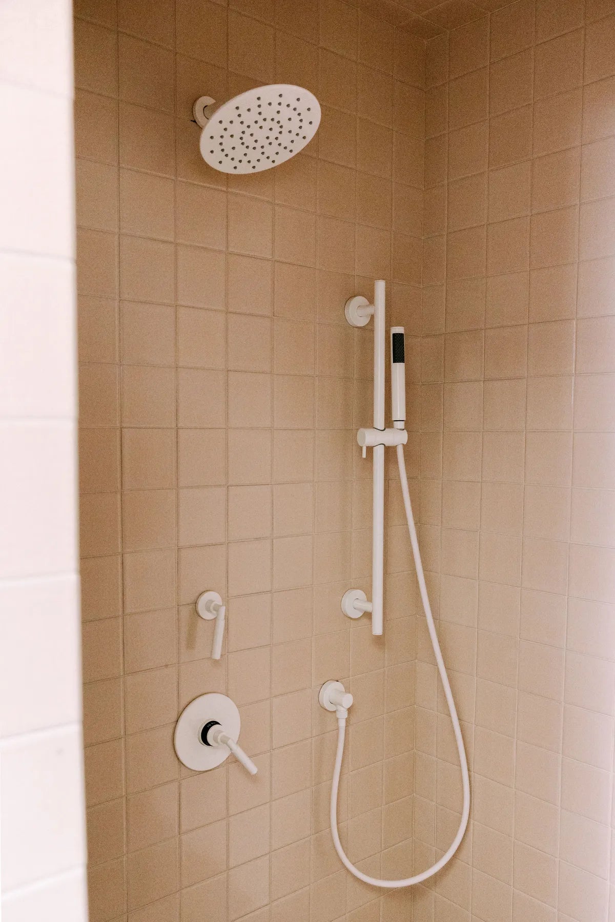 Modern brown star square bathroom shower tile 2