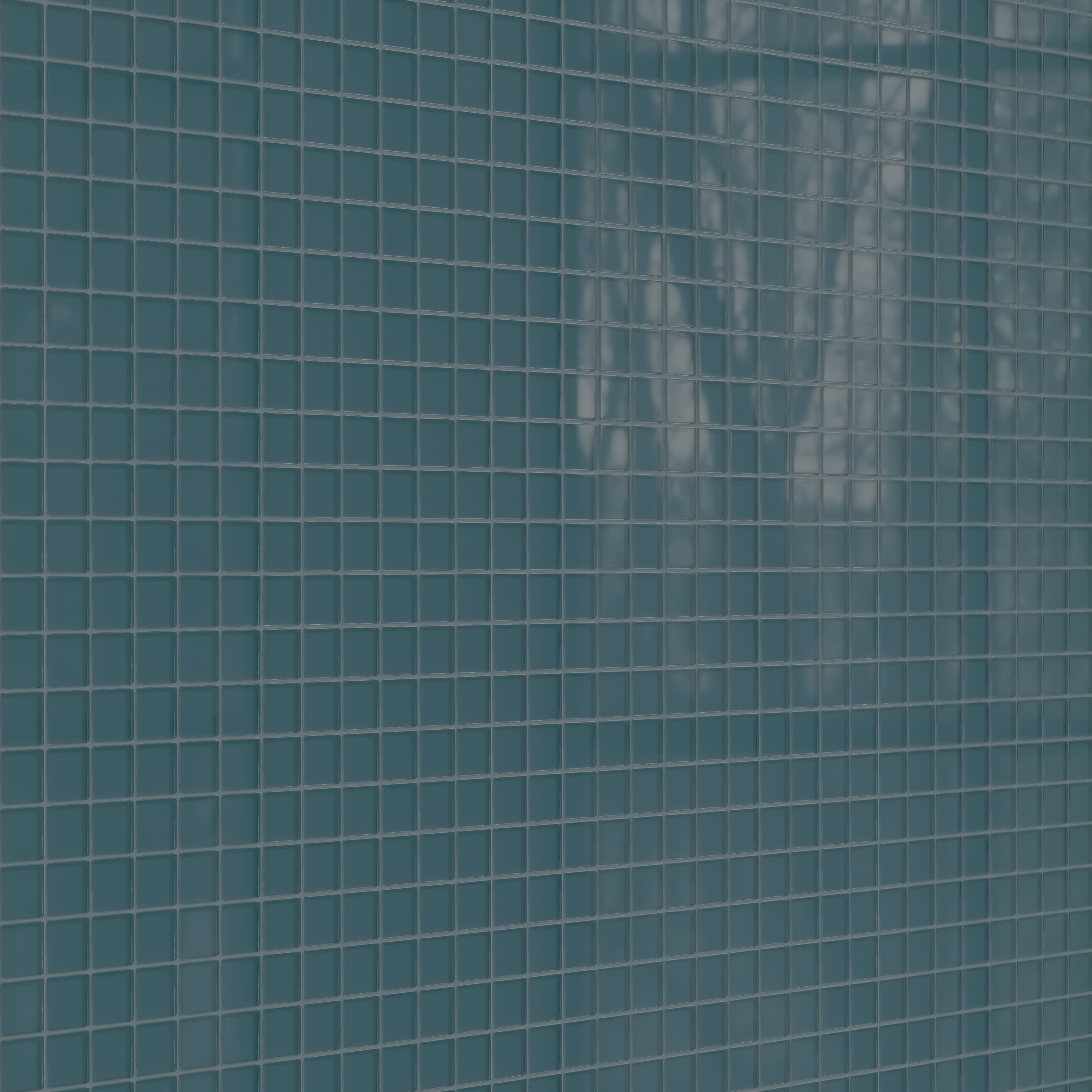 2x2 Straight Set Sheeted Glass Mosaic Tile in Magpie Gloss