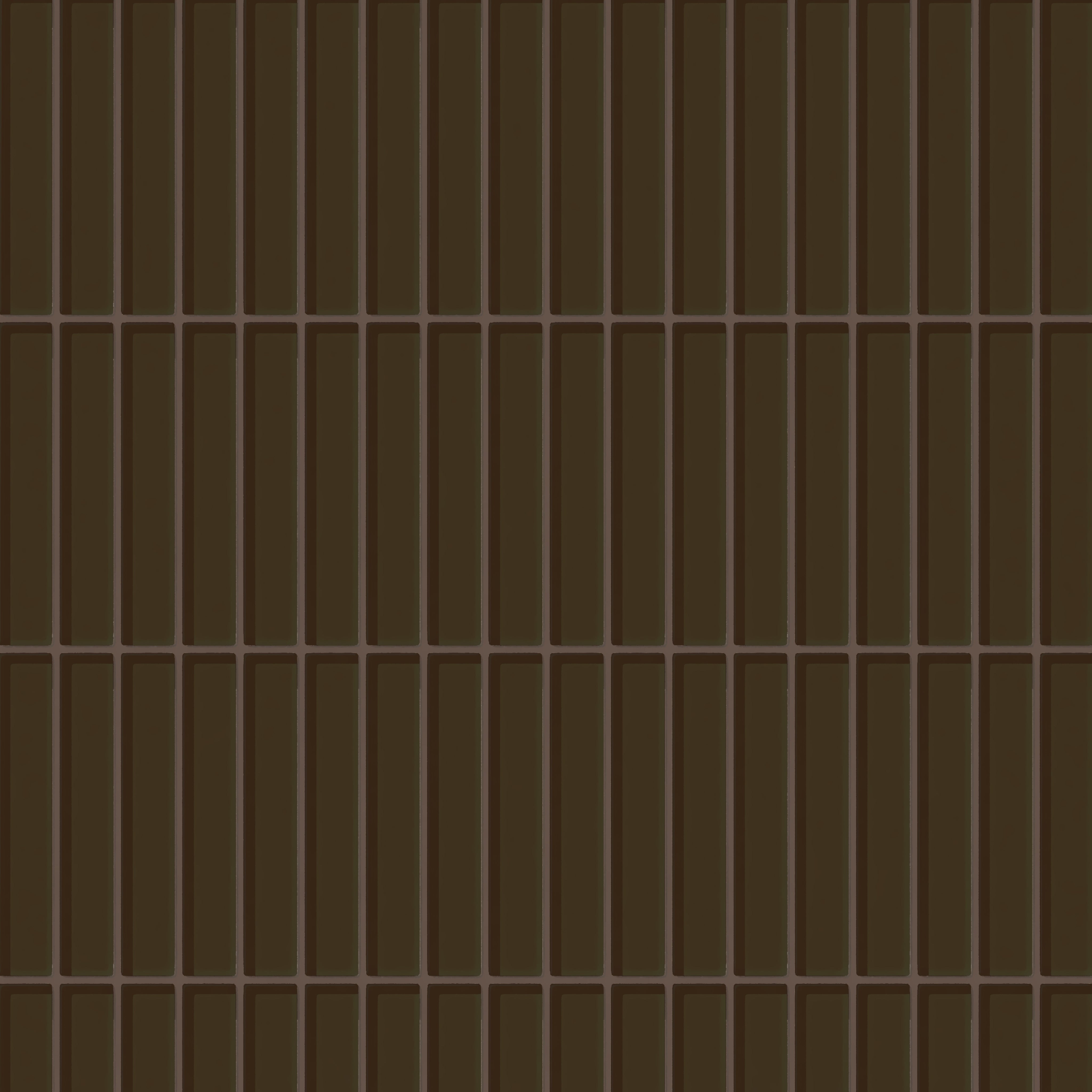 1x6 Straight Set Sheeted Glass Mosaic Tile in Osprey Gloss