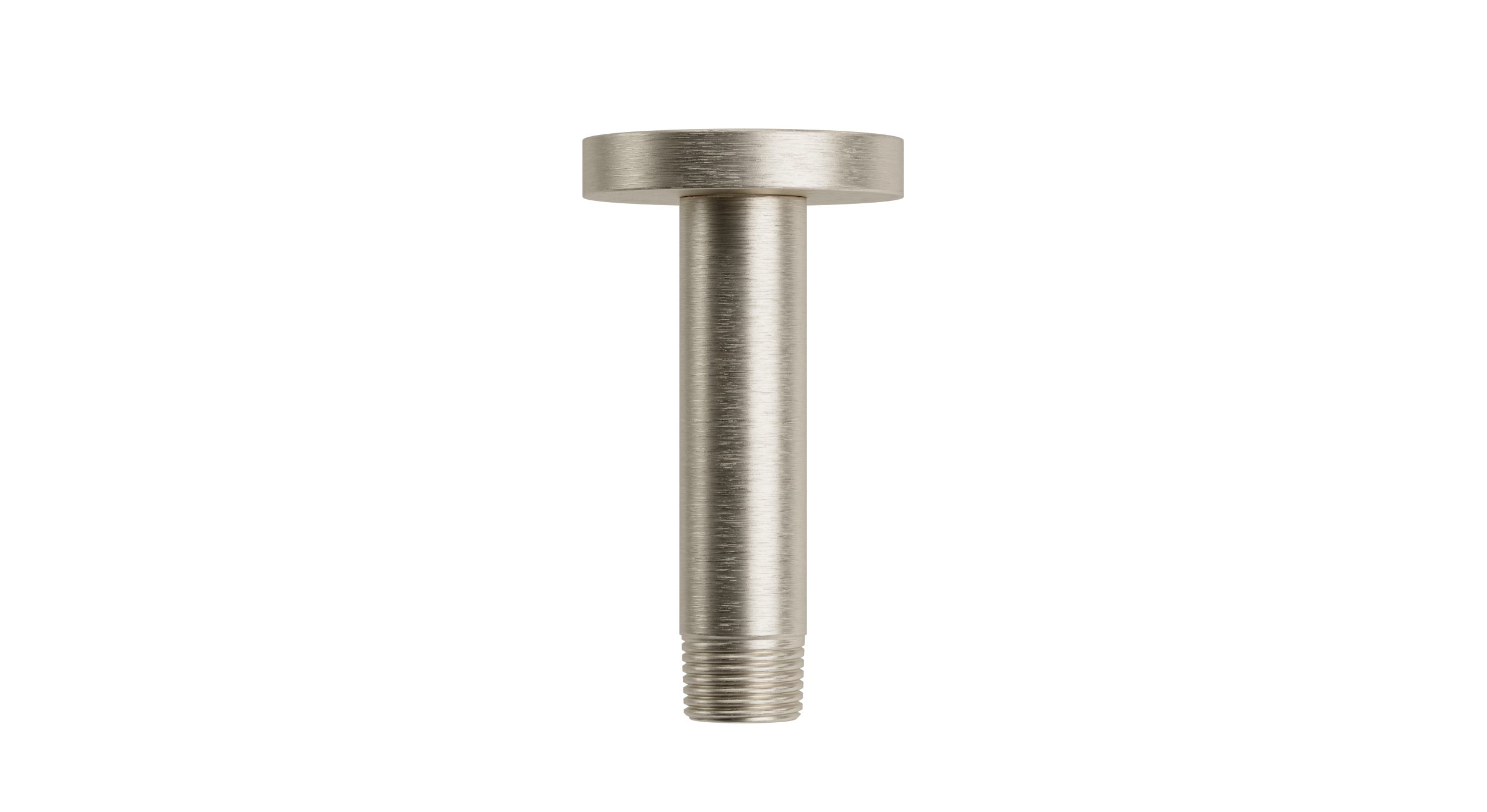 Contour & Foundry 4" Straight Shower Arm with Flange in Satin Nickel
