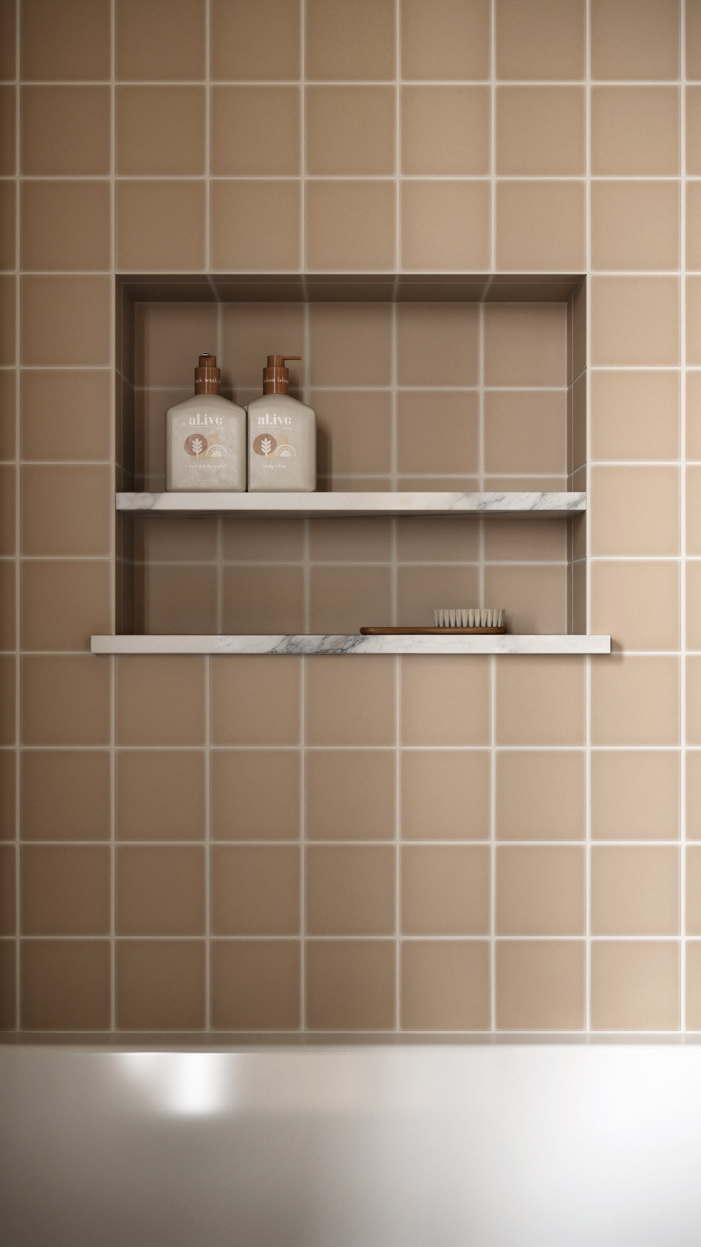 4x4 Original Ceramic Tile in Sweet Pea Matte