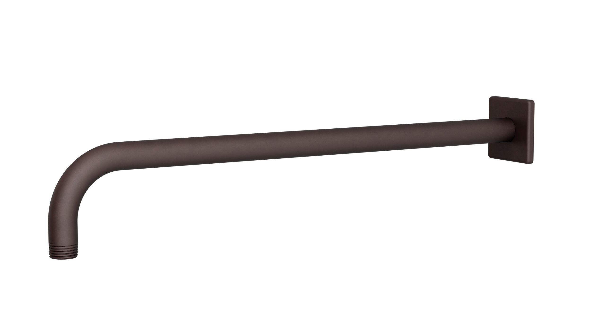 Flatiron 90-Degree 16" Shower Arm with Flange in Architectural Copper