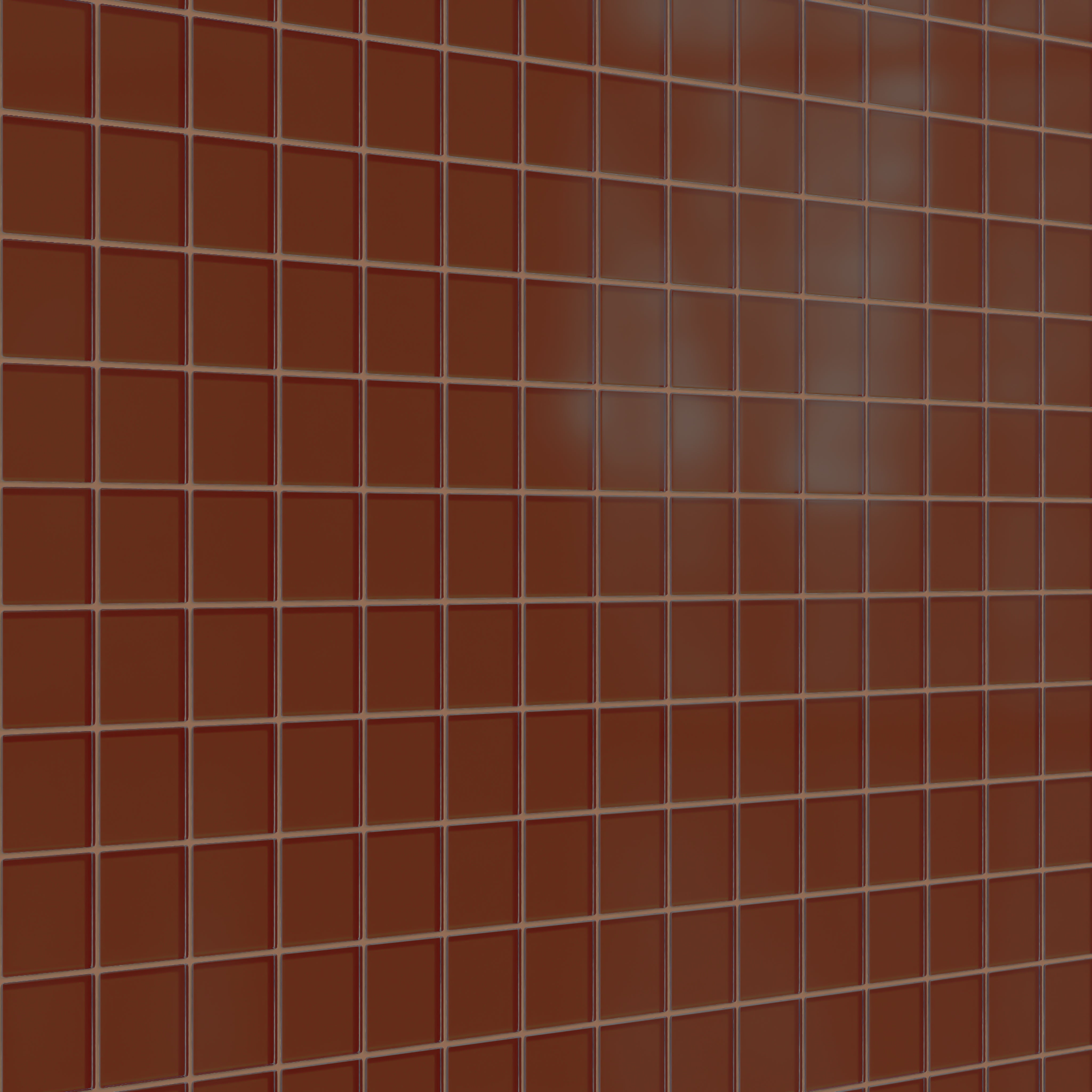 3x3 Straight Set Sheeted Glass Mosaic Tile in Pheasant Matte