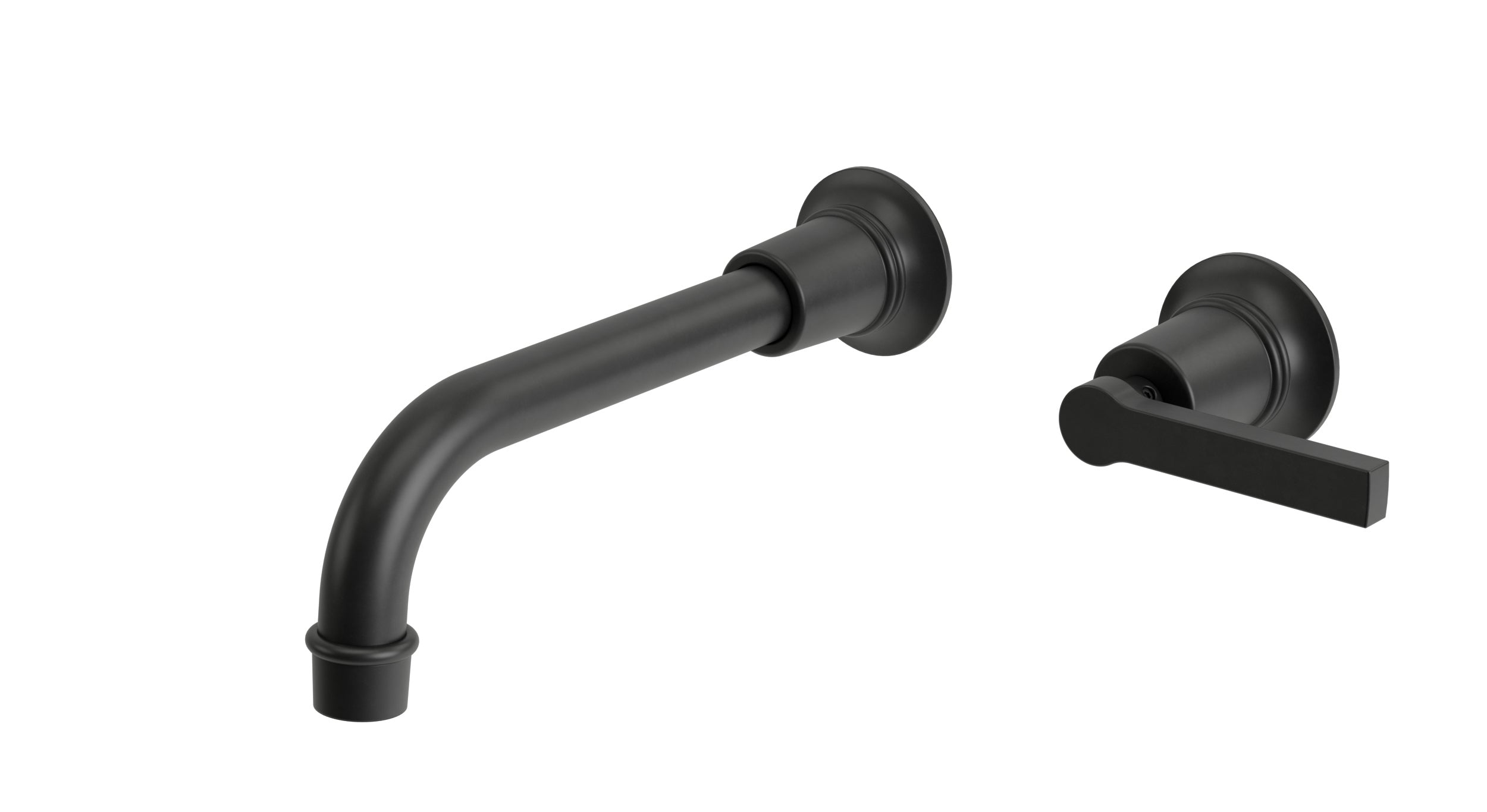 Emerson One Handle Wall Mount 8.25" Lavatory Faucet with Classic Lever Handle in Oil Rubbed Bronze