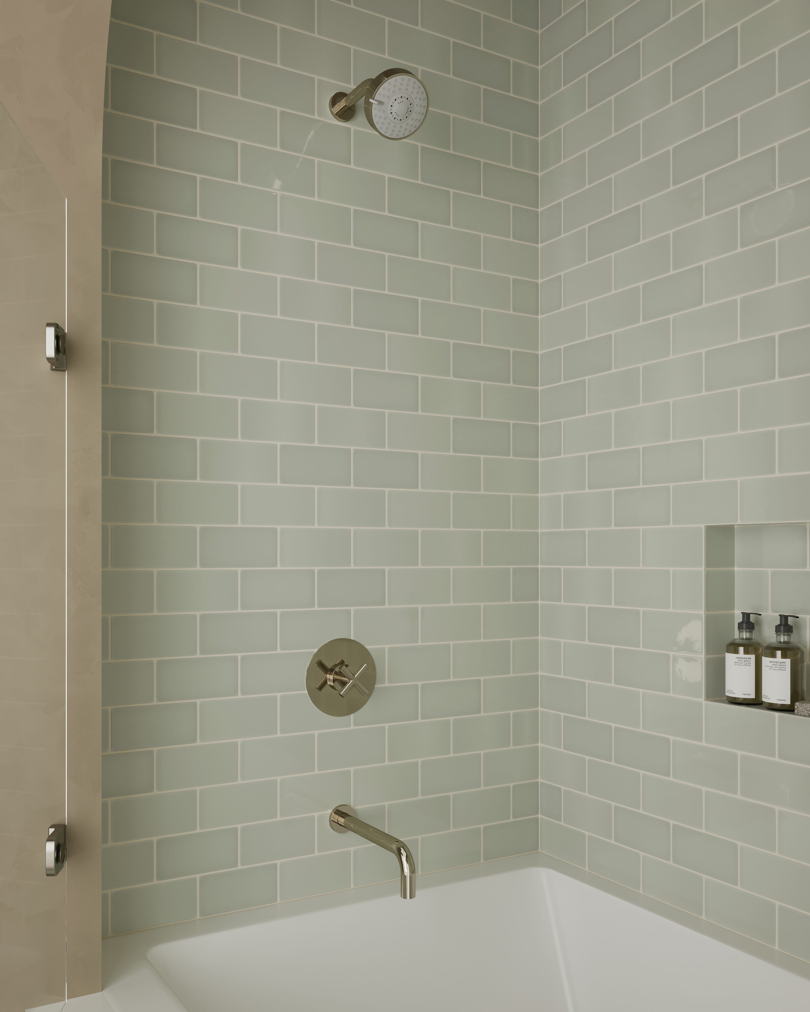 Quick Ship 3x6 Natural Press Ceramic Tile in Manzanita Gloss