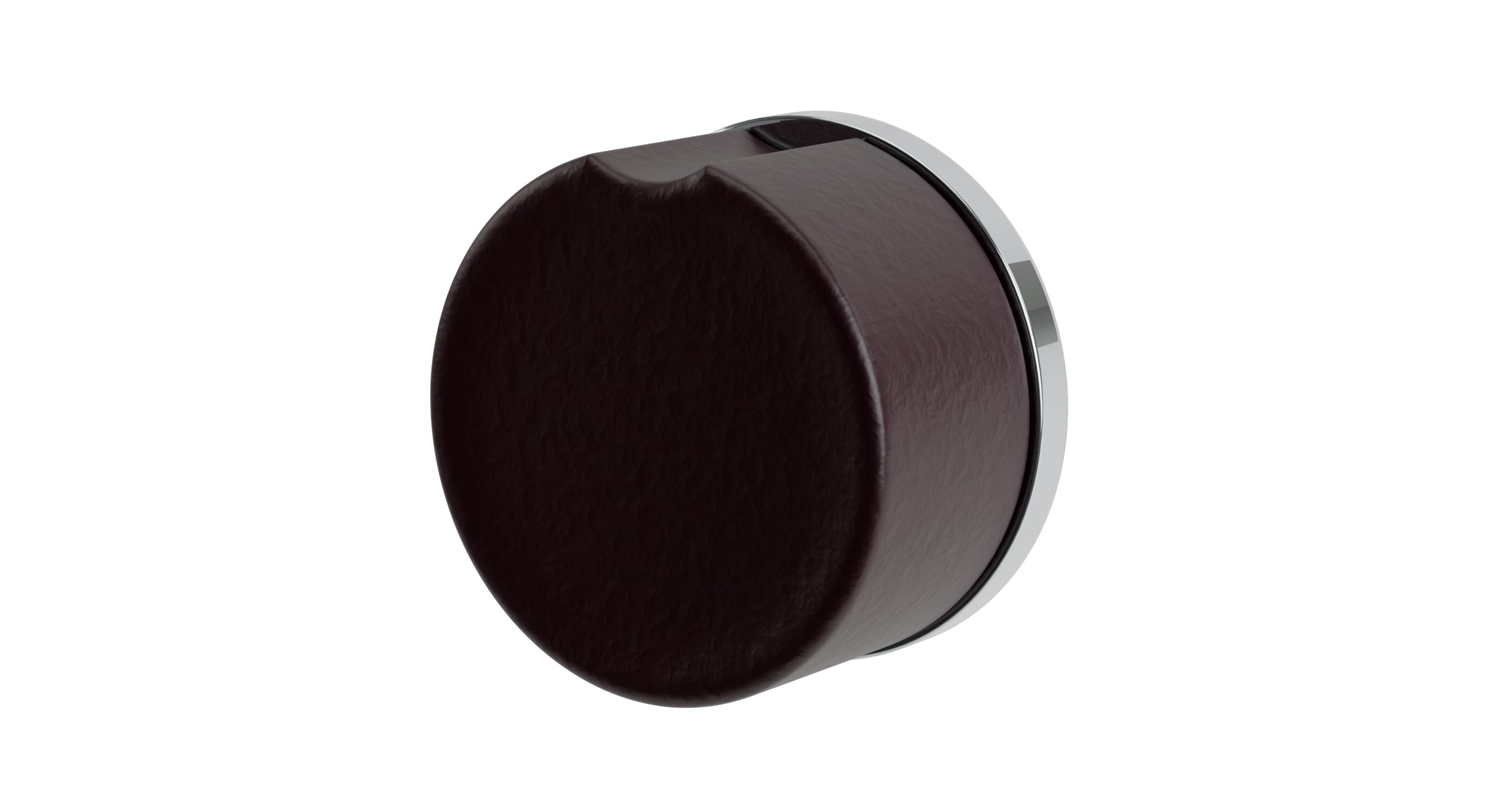 Foundry One Handle Wall Mount Diverter/Volume Control Shower Trim with Groove Ceramic Knob Handle in Polished Chrome