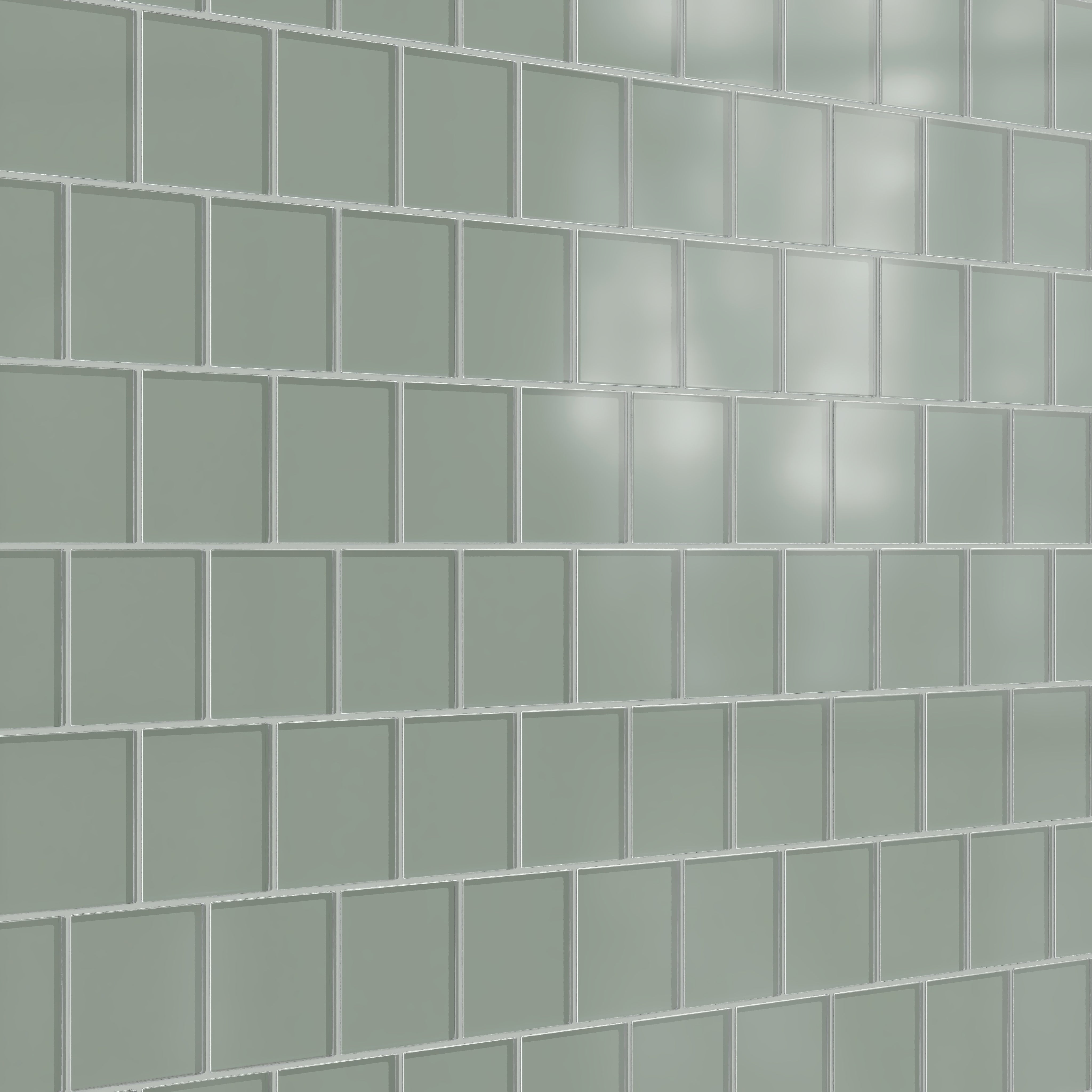 4x4 Glass Tile in Hummingbird Matte