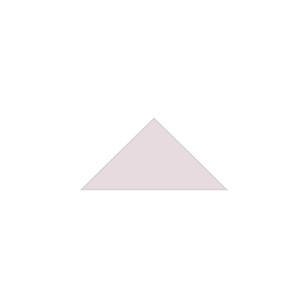 4" Triangle Original Ceramic Tile in Evening Glow Matte