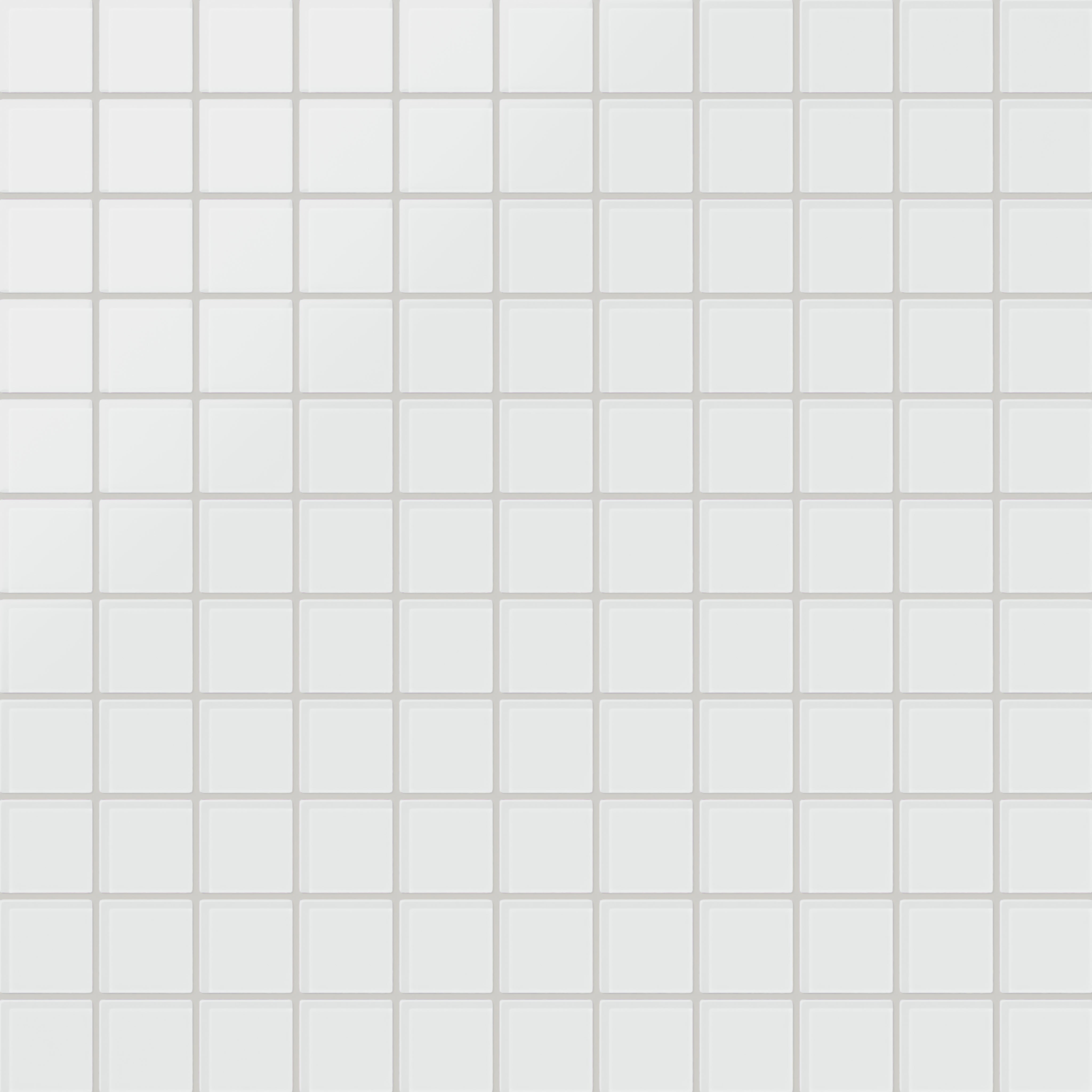 2x2 Straight Set Sheeted Glass Mosaic Tile in Egret Matte