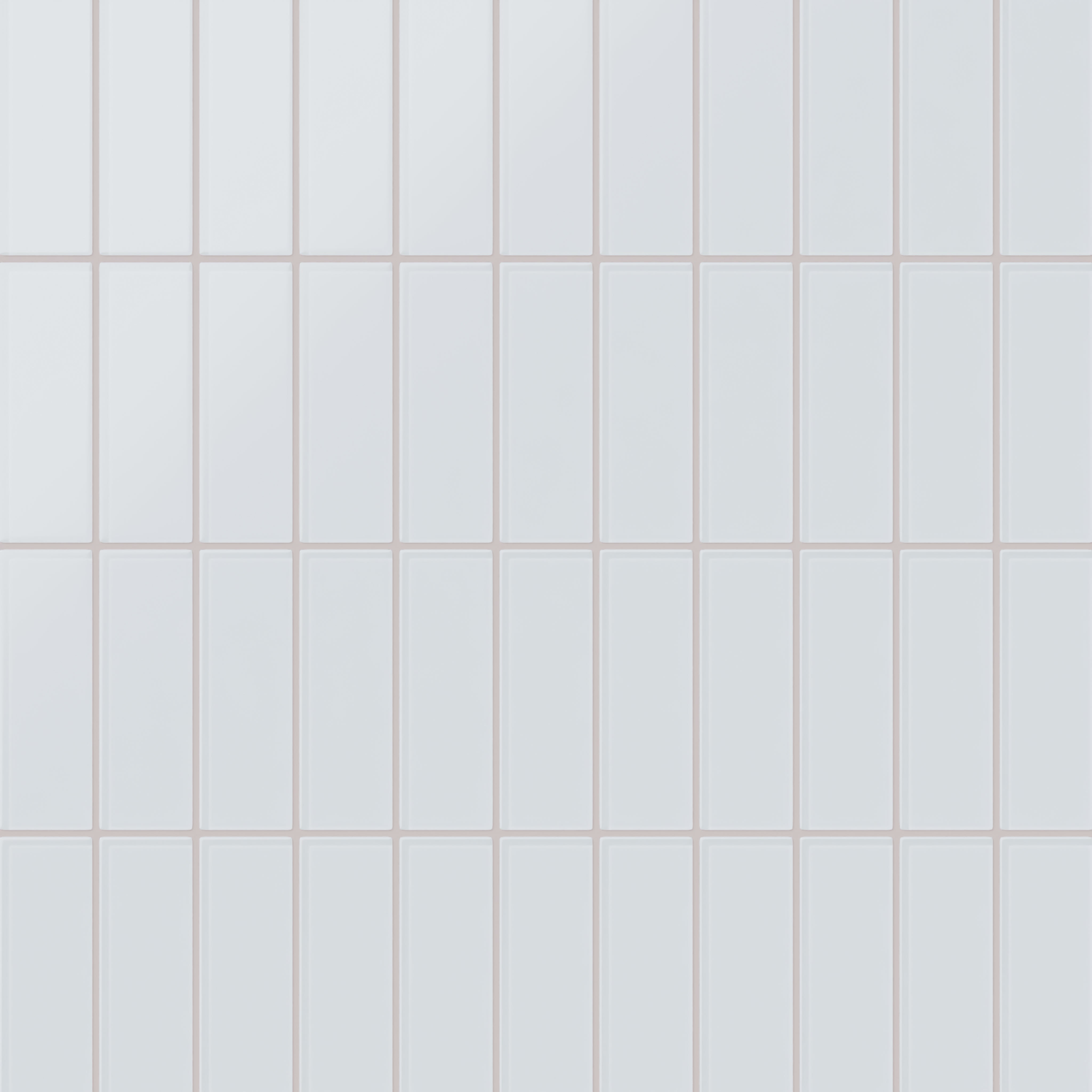 2x6 Glass Tile in Snowy Owl Matte