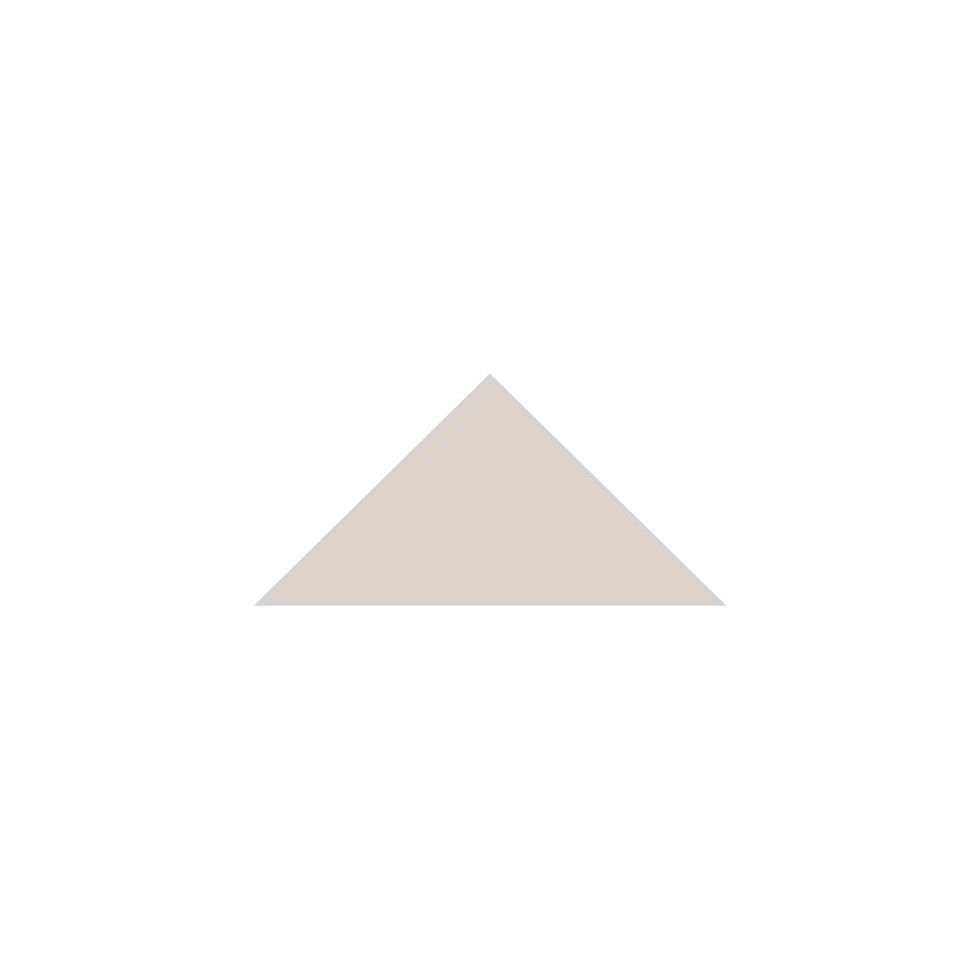 4" Triangle Original Ceramic Tile in Sand Dune Matte