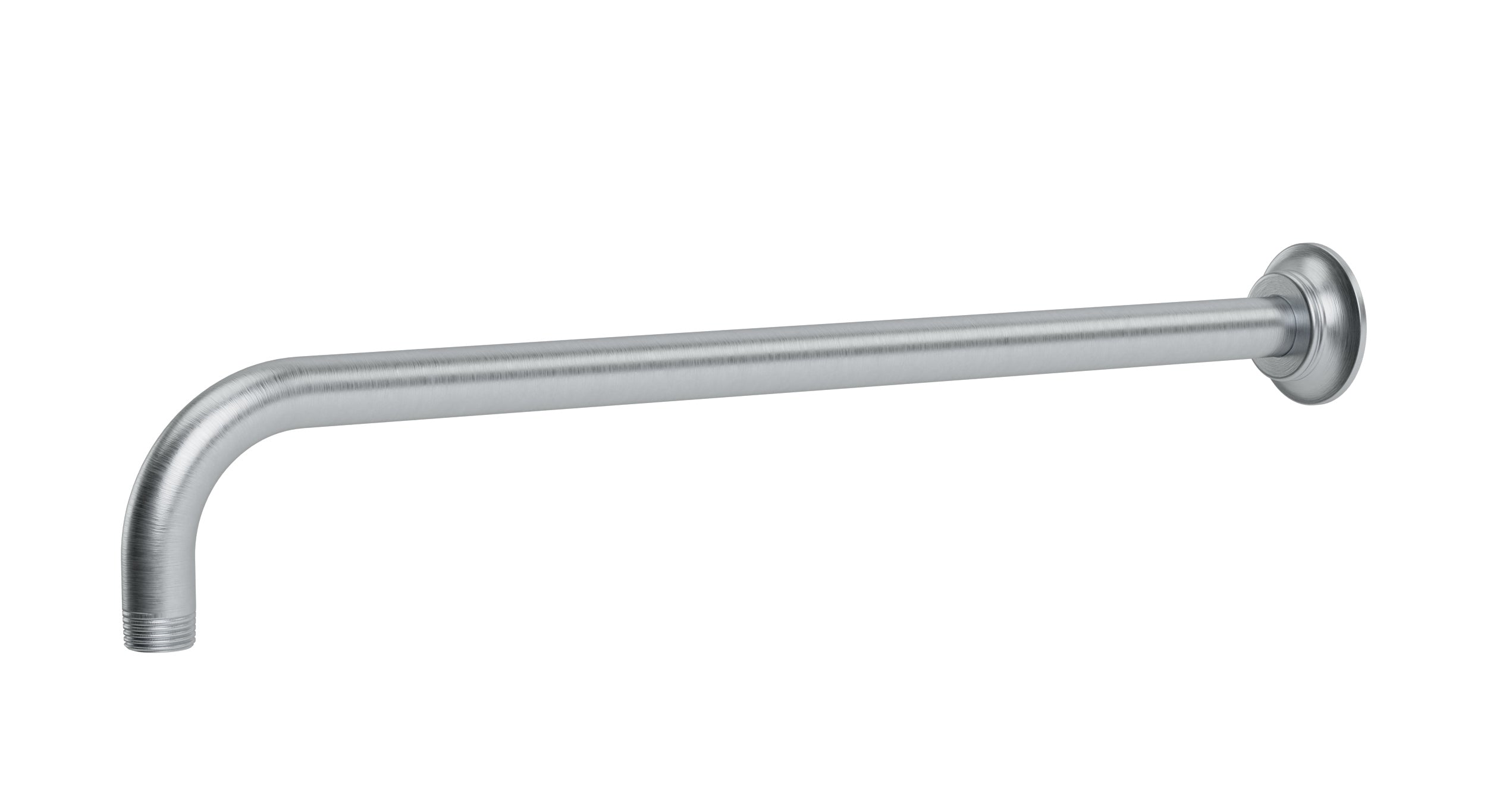Emerson 90-Degree 16" Shower Arm with Flange in Satin Chrome