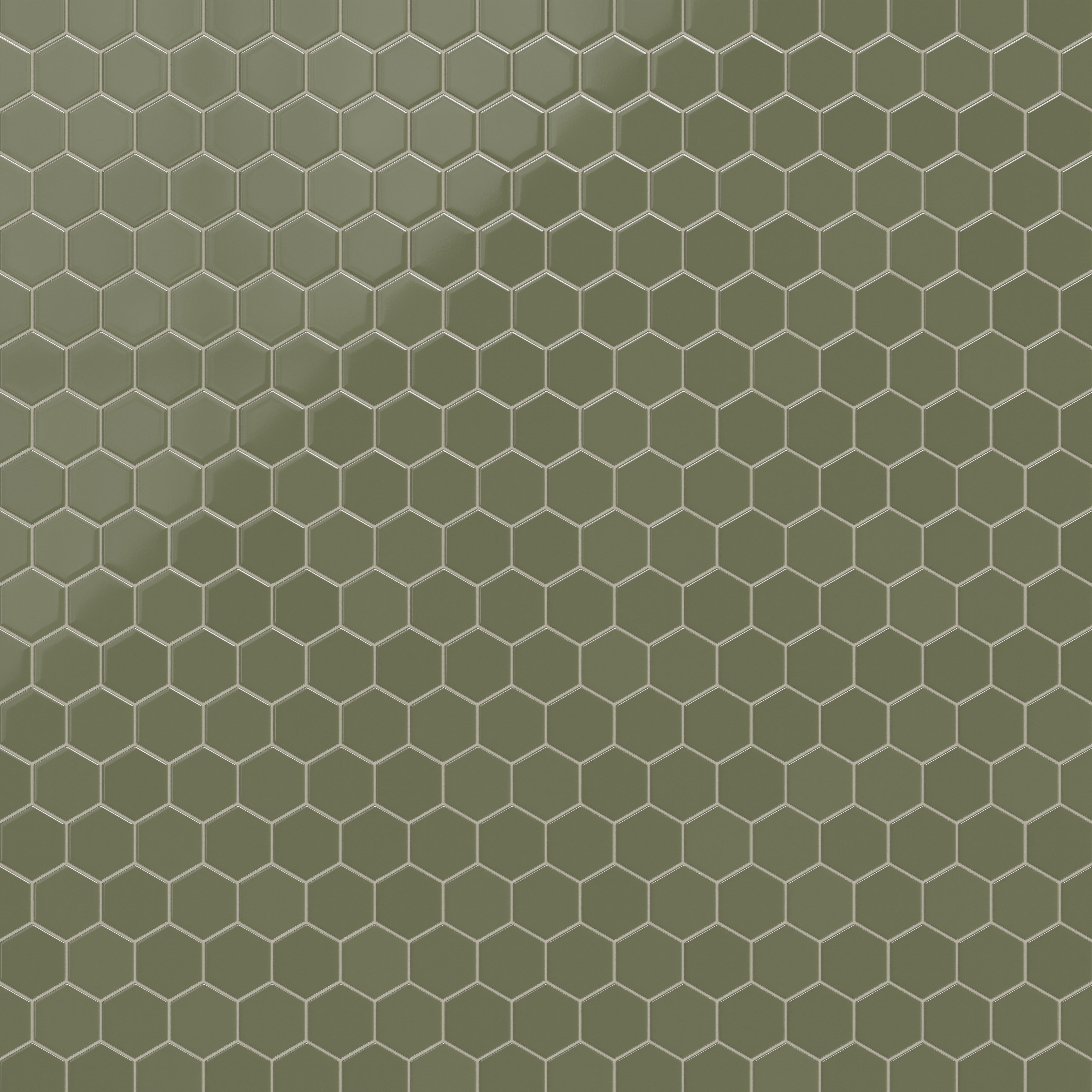 4" Hexagon Original Ceramic Tile in Peabody Gloss