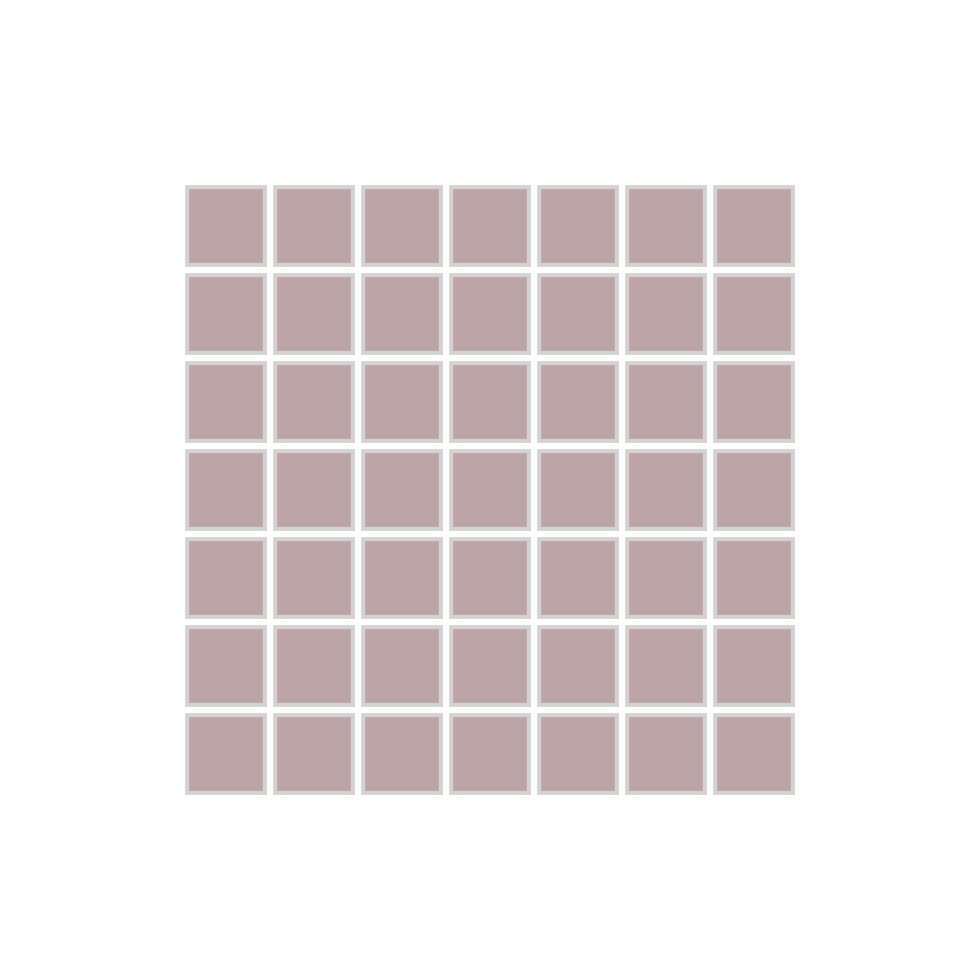 1x1 Straight Set Sheeted Original Ceramic Mosaic Tile in Painted Sky Matte