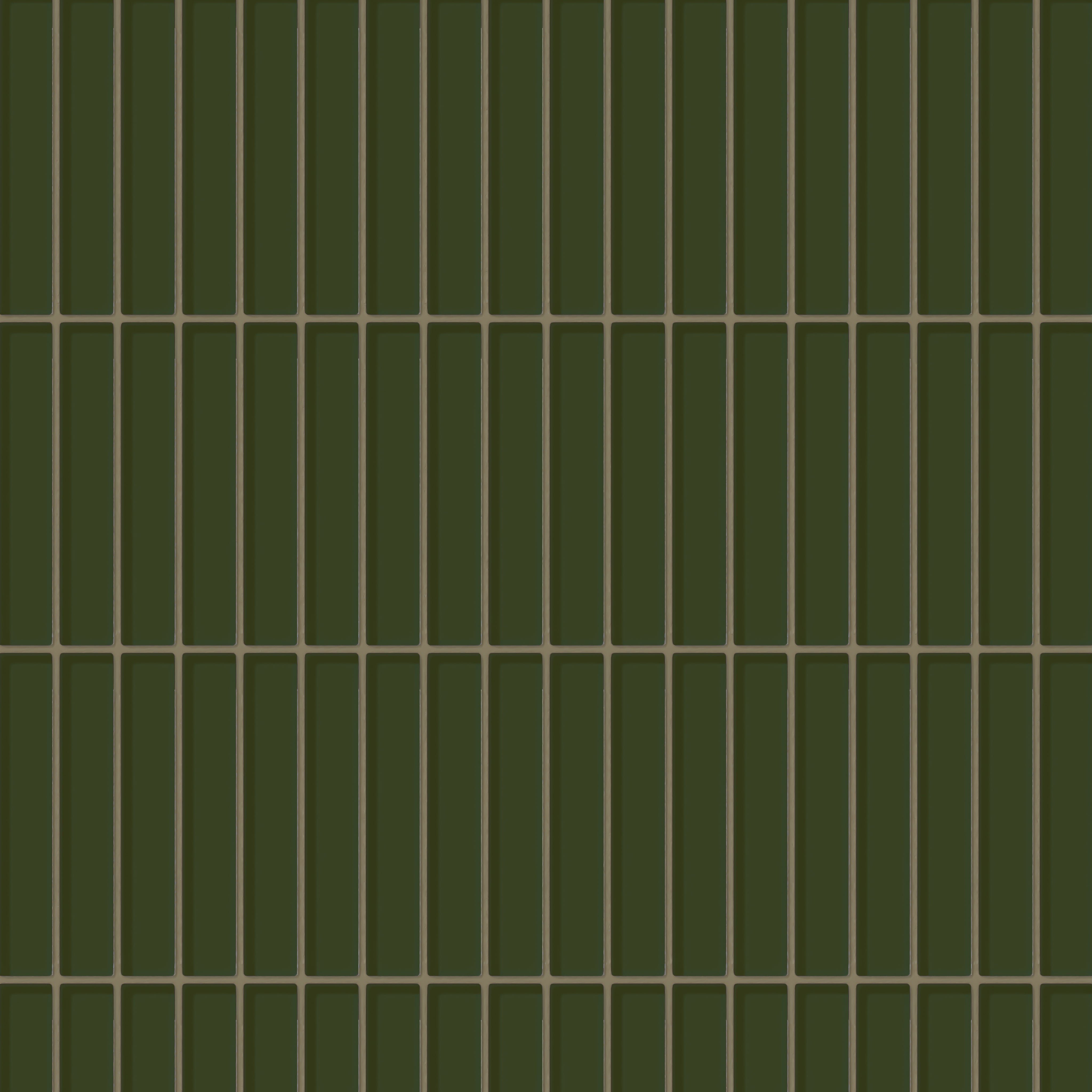 1x6 Straight Set Sheeted Glass Mosaic Tile in Starling Gloss