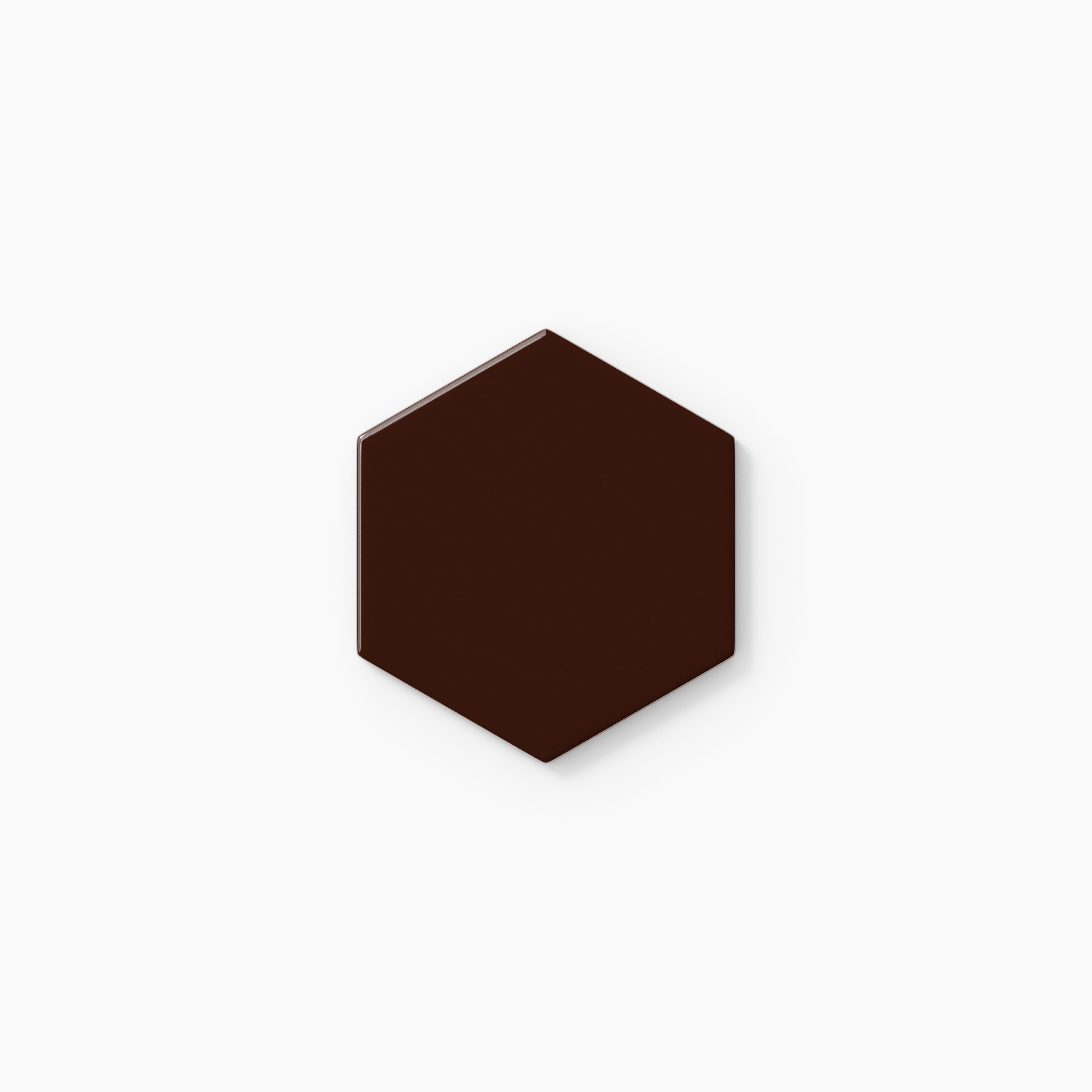 4" Hexagon Original Ceramic Tile in Garnet Gloss