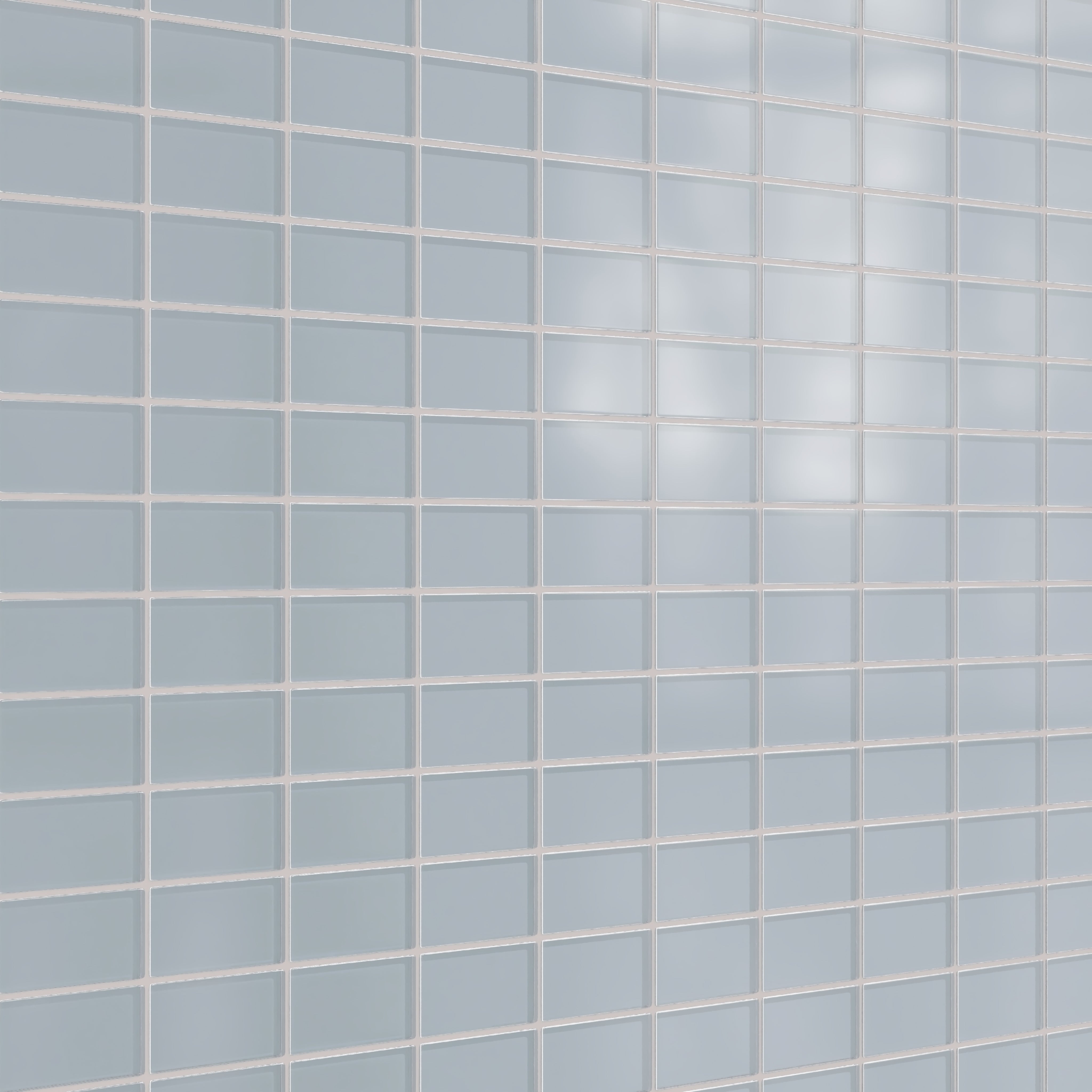 2x4 Straight Set Sheeted Glass Mosaic Tile in Pinyon Jay Matte