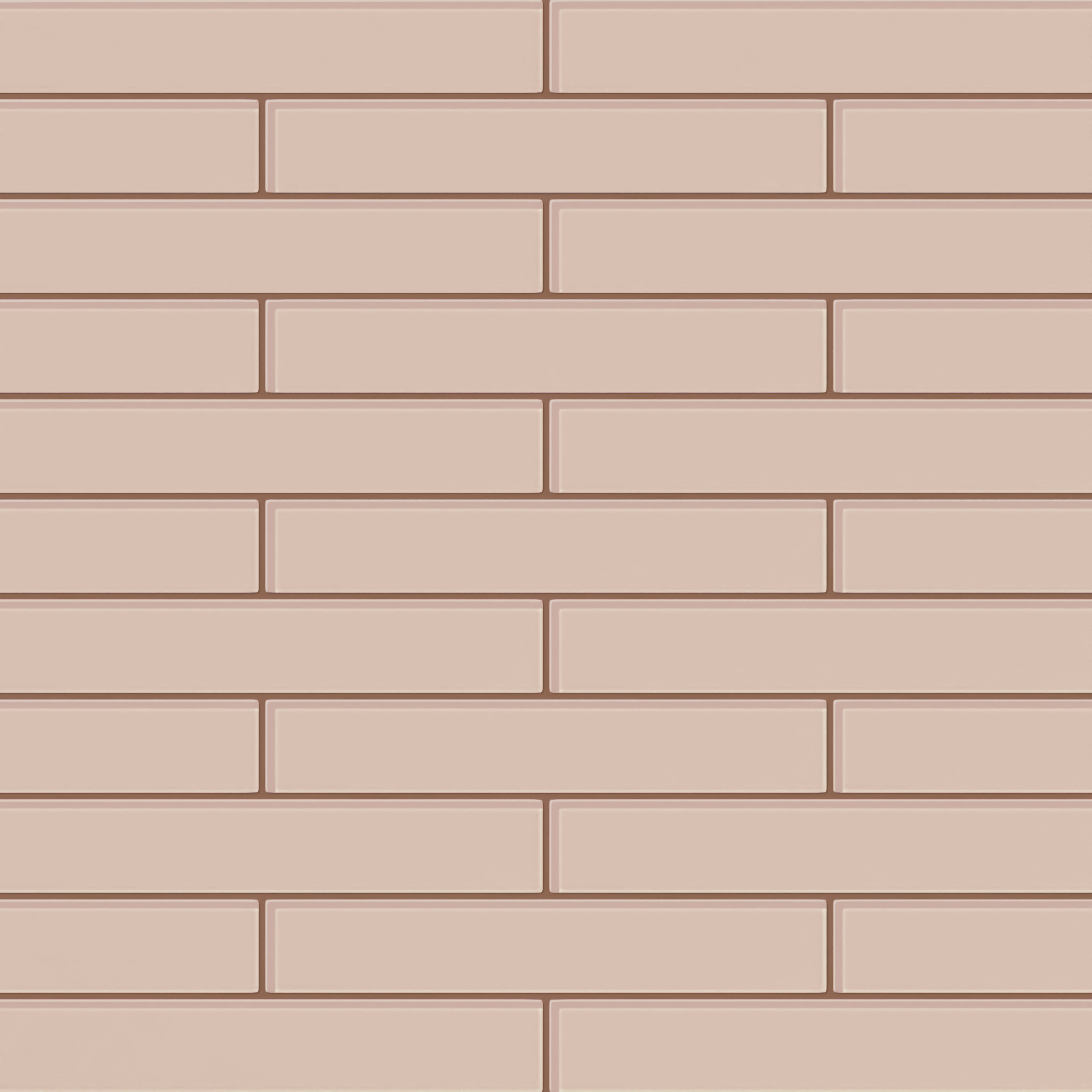 2x12 Glass Tile in Rosy Finch Gloss