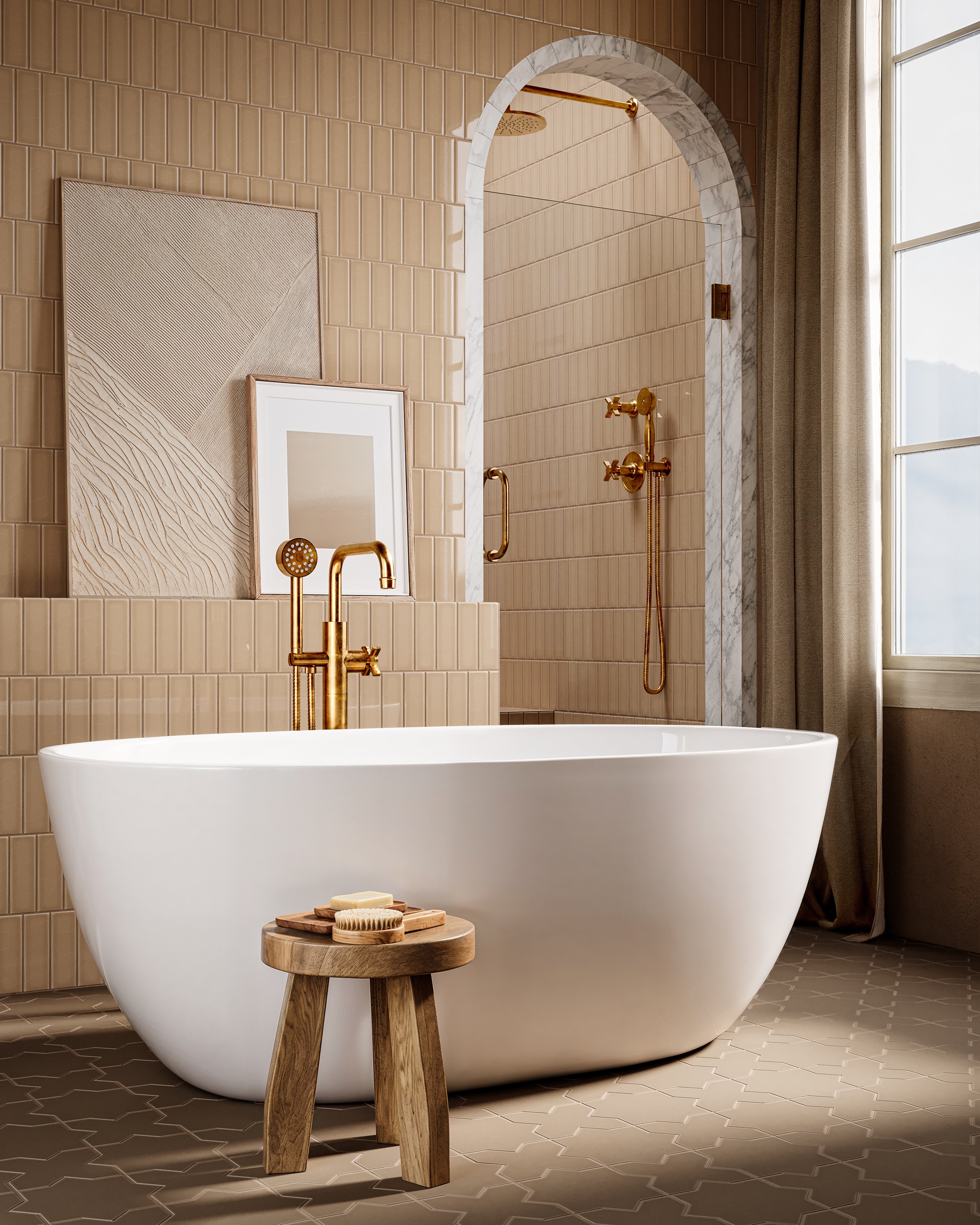 2x6 Original Ceramic Tile in Sweet Pea Gloss