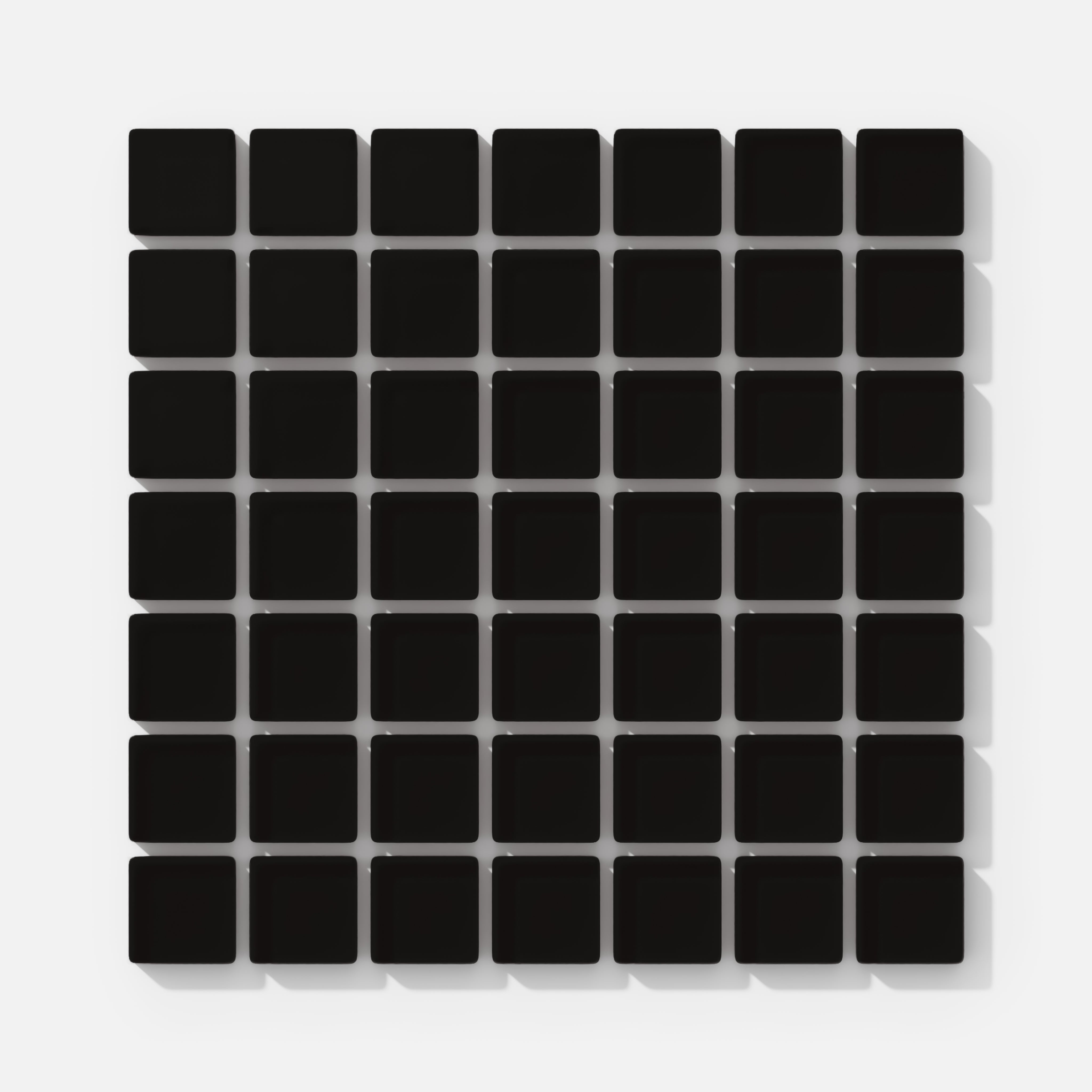 1x1 Straight Set Sheeted Glass Mosaic Tile in Condor Matte