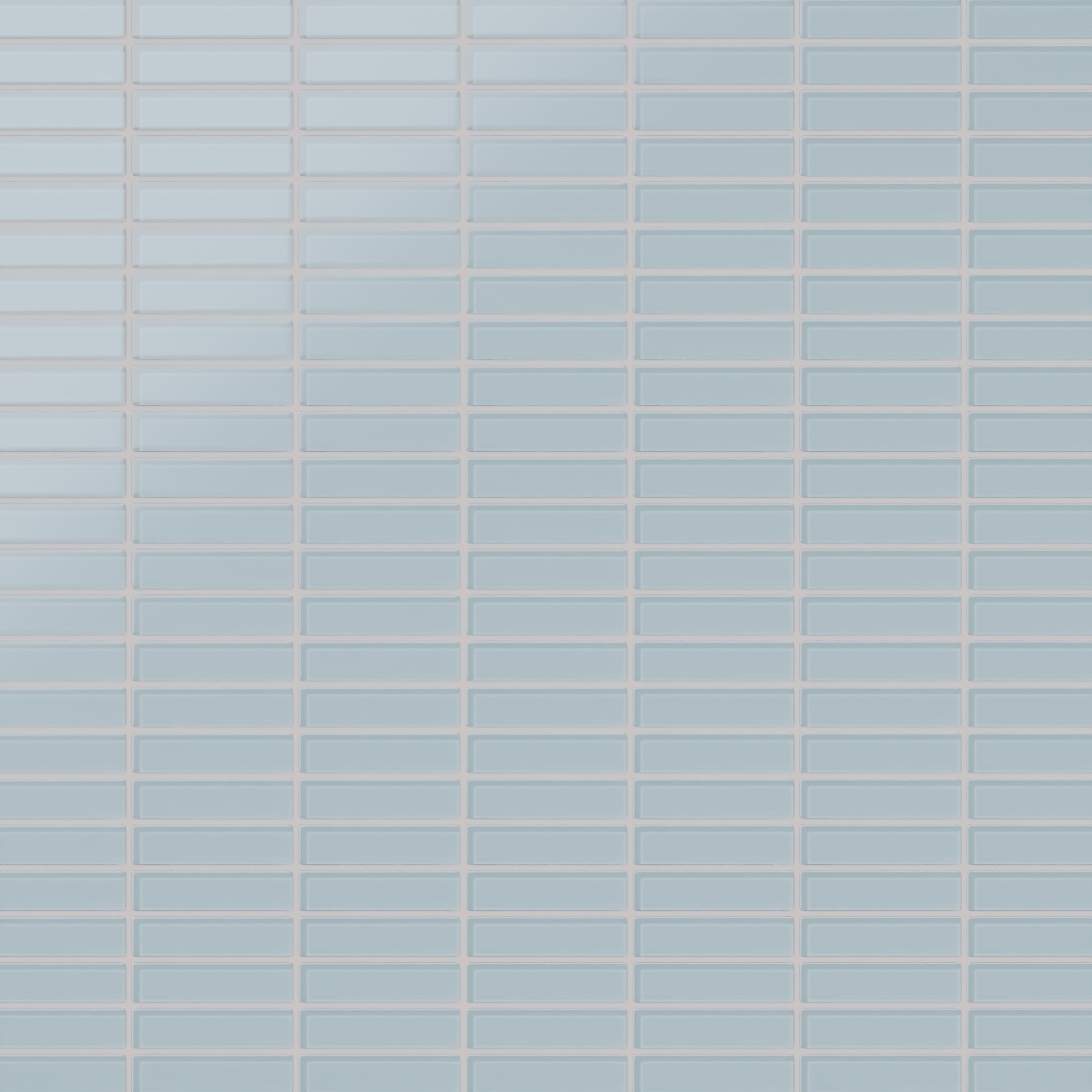 1x4 Straight Set Sheeted Glass Mosaic Tile in Partridge Matte